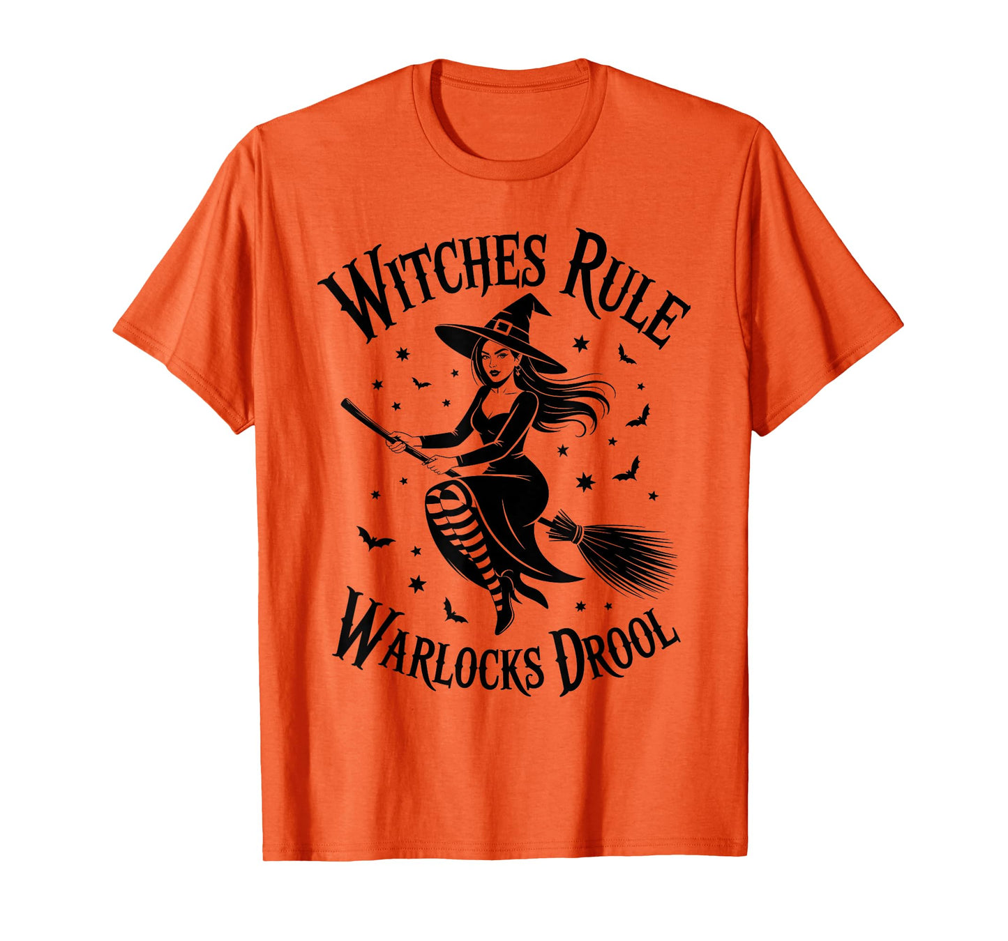 Witches Rule Warlocks Drool Funny Gift Wiccan & Halloween T-Shirt