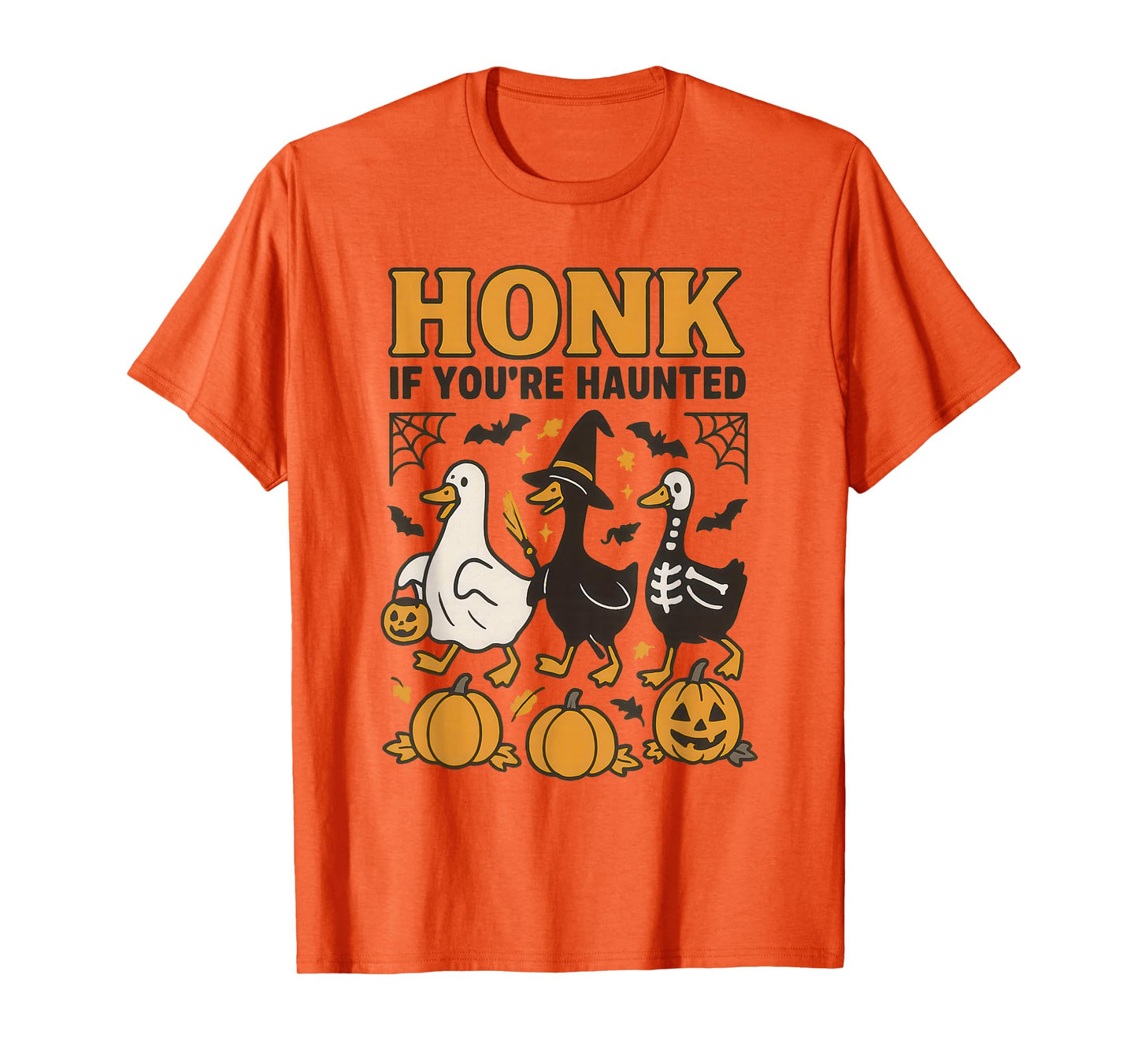 Honk If You’re Haunted Goose Halloween Costume T-Shirt