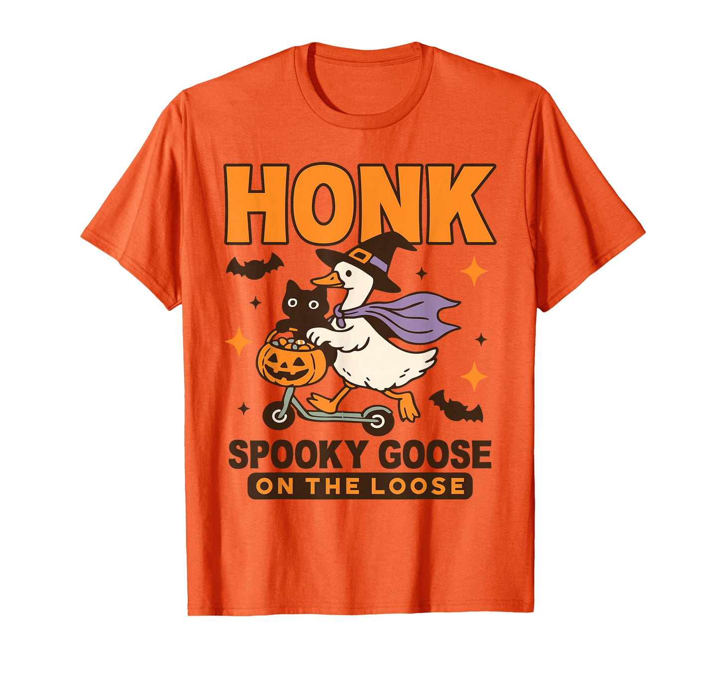 Honk Goose Funny Spooky Goose On The Loose T-Shirt