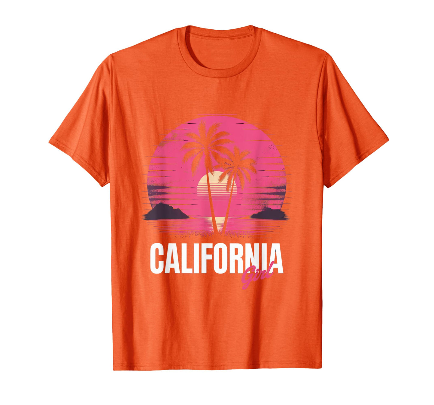 The Original California Girl Cute Pink Girly California T-Shirt