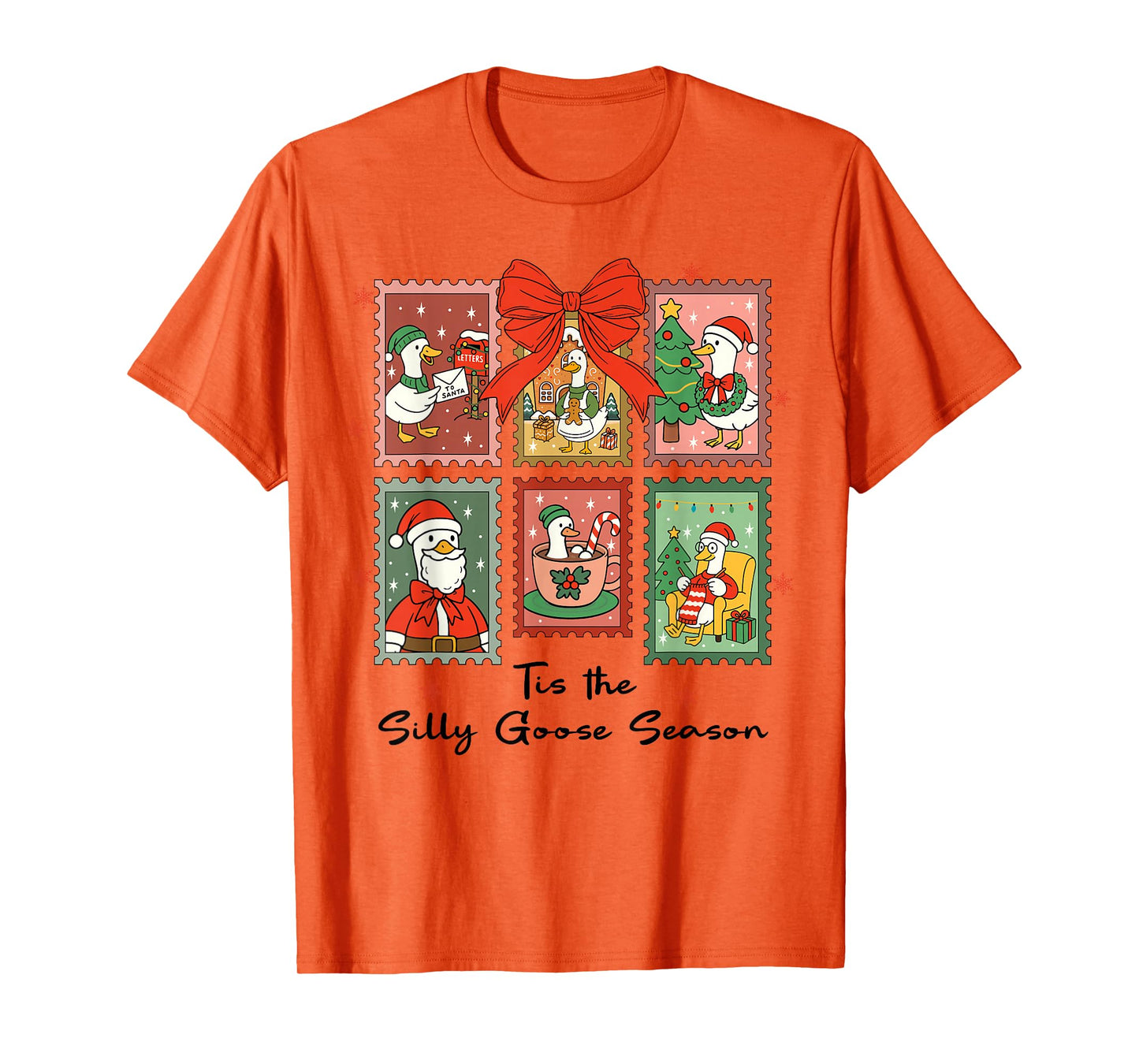'Tis The Silly-Goose Season, Silly-Goose Santa Christmas T-Shirt