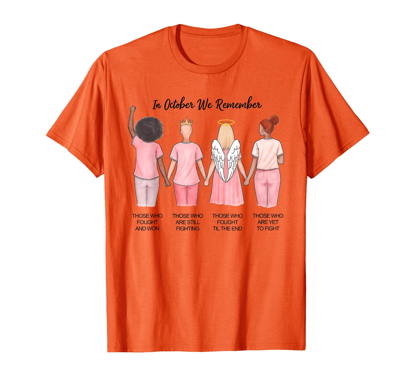 In October We Remember Those Who Fought And Won Women Girls T-Shirt
