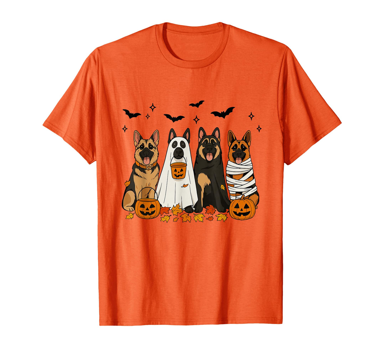 Fall German Shepherd Halloween Witch German Shepherd Dog Mom T-Shirt