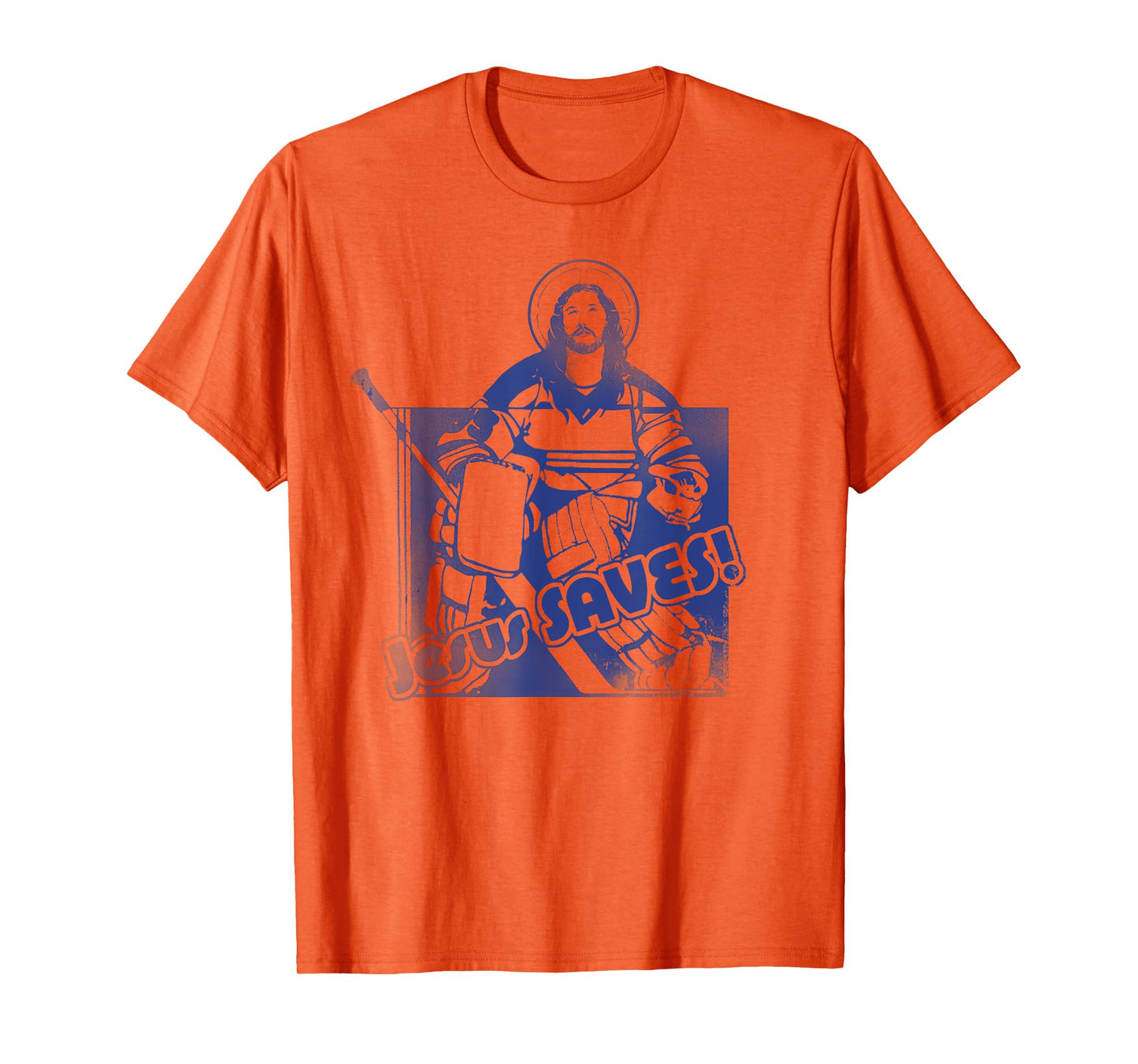 Jesus Saves Funny Hockey Adult T Shirt T-Shirt