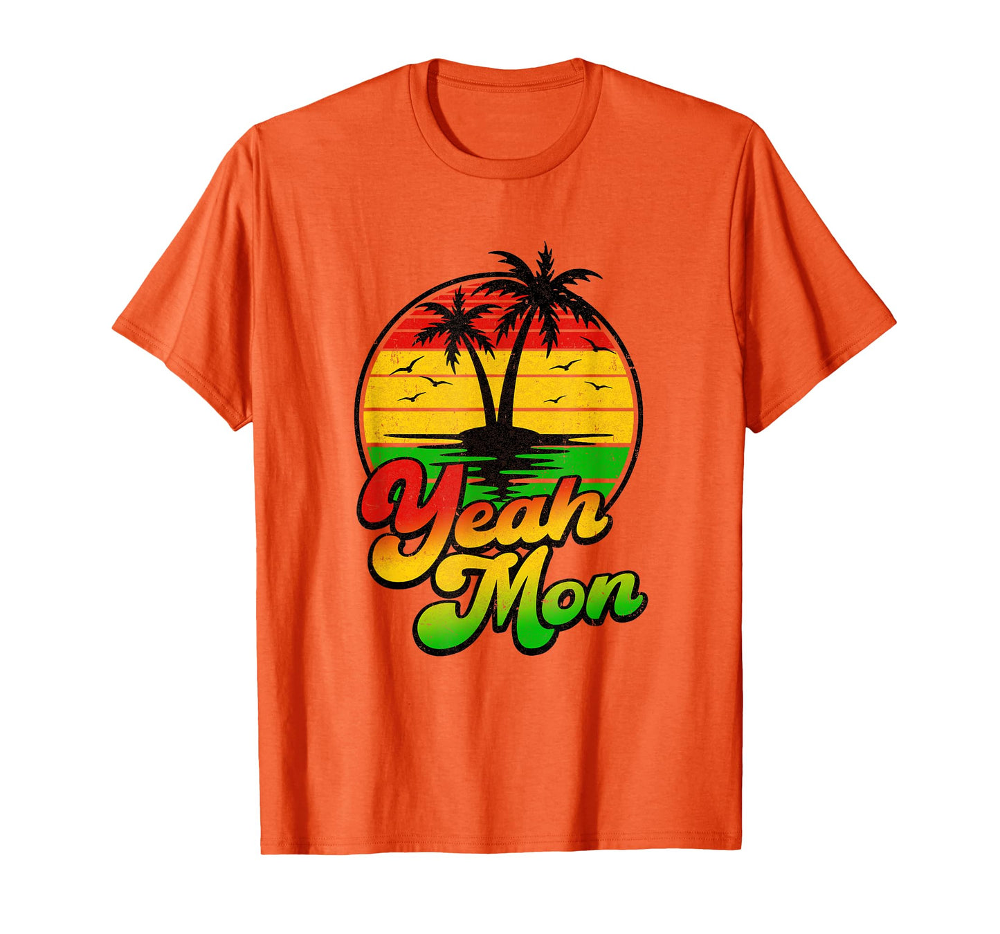 Yeah Mon Vintage Jamaica Summer Vacation Jamaican Retro T-Shirt
