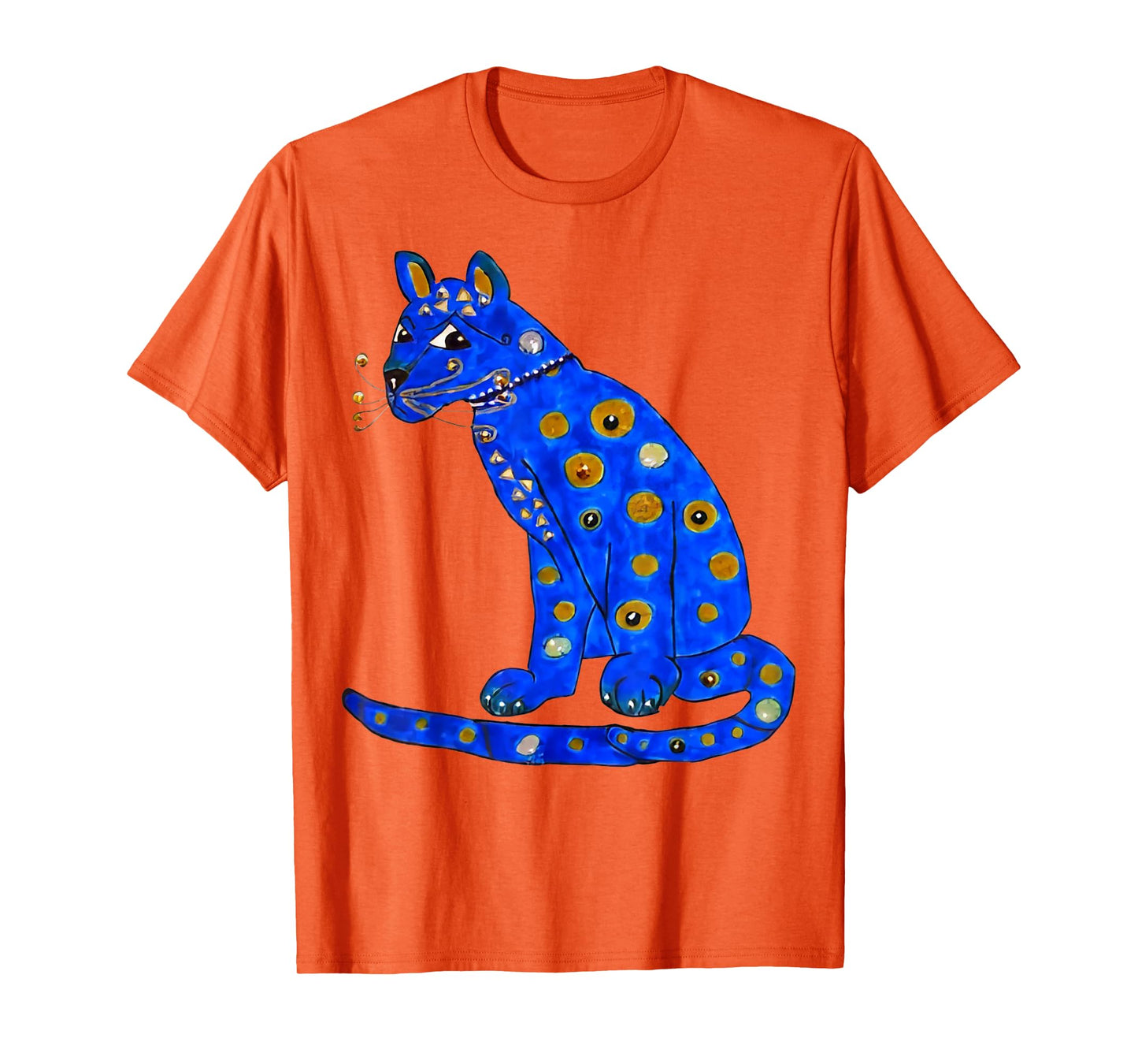 Cute Pet In My Heart Unisex-Adults Blue Ugly Blue Cat T-Shirt