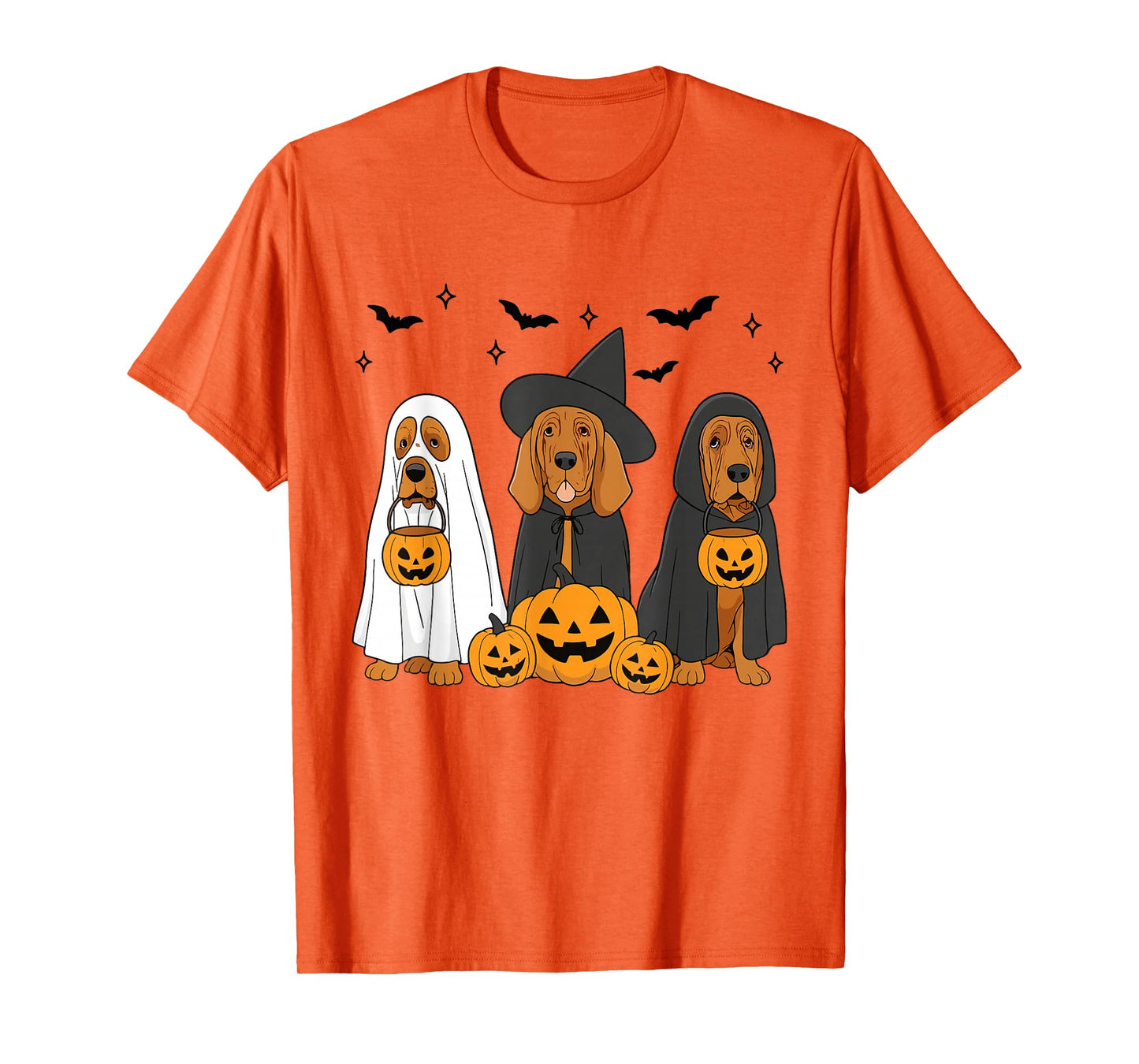 Witch Bloodhound Halloween Bloodhound Dog Mom Dog Lover T-Shirt