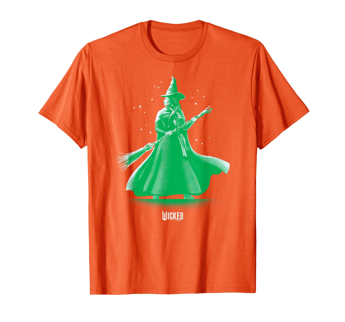 Wicked Unisex-Adults Classic Fit Green Elphaba Pose Tonal T-Shirt