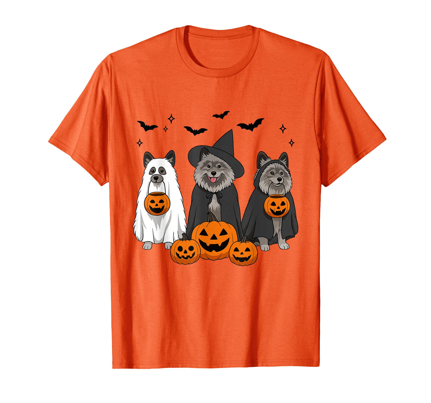 Trick Or Treat Keeshond Halloween Witch Keeshond Dog Mom T-Shirt