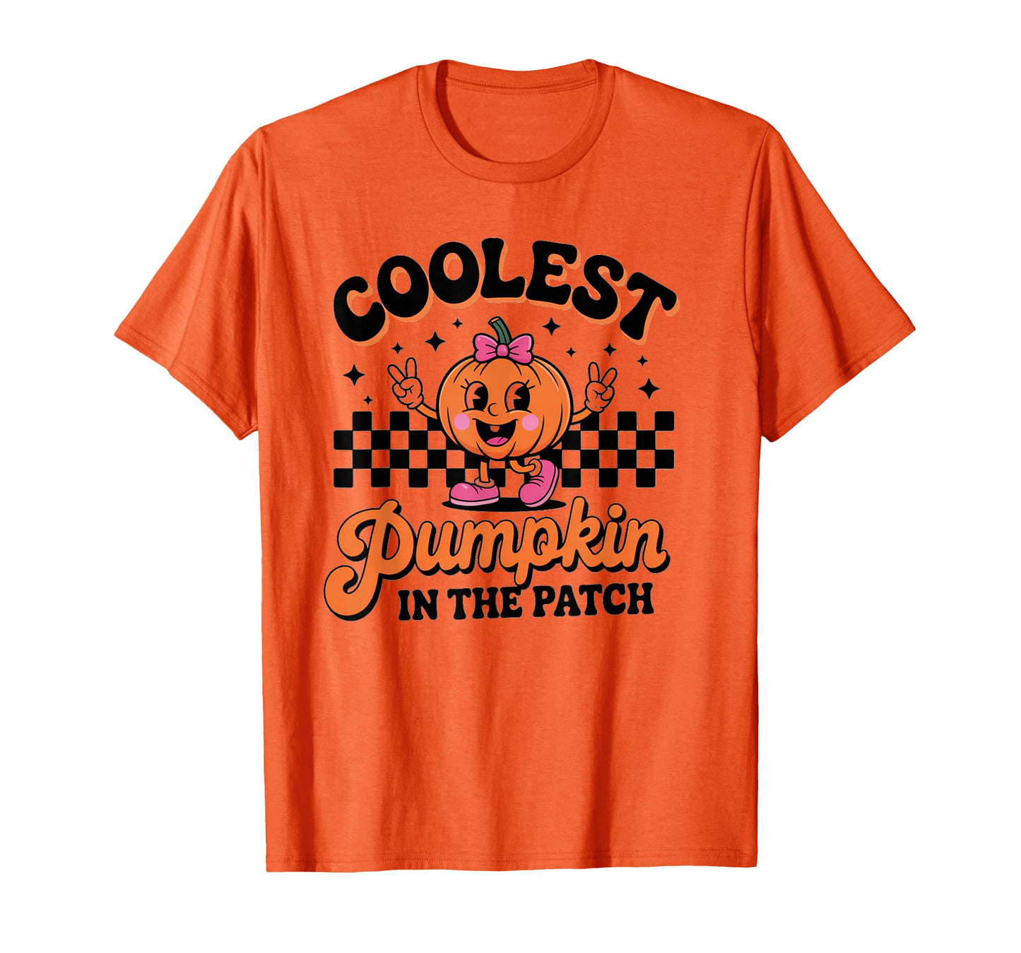 Groovy Coolest Pumpkin in The Patch Halloween for Kids Boys T-Shirt