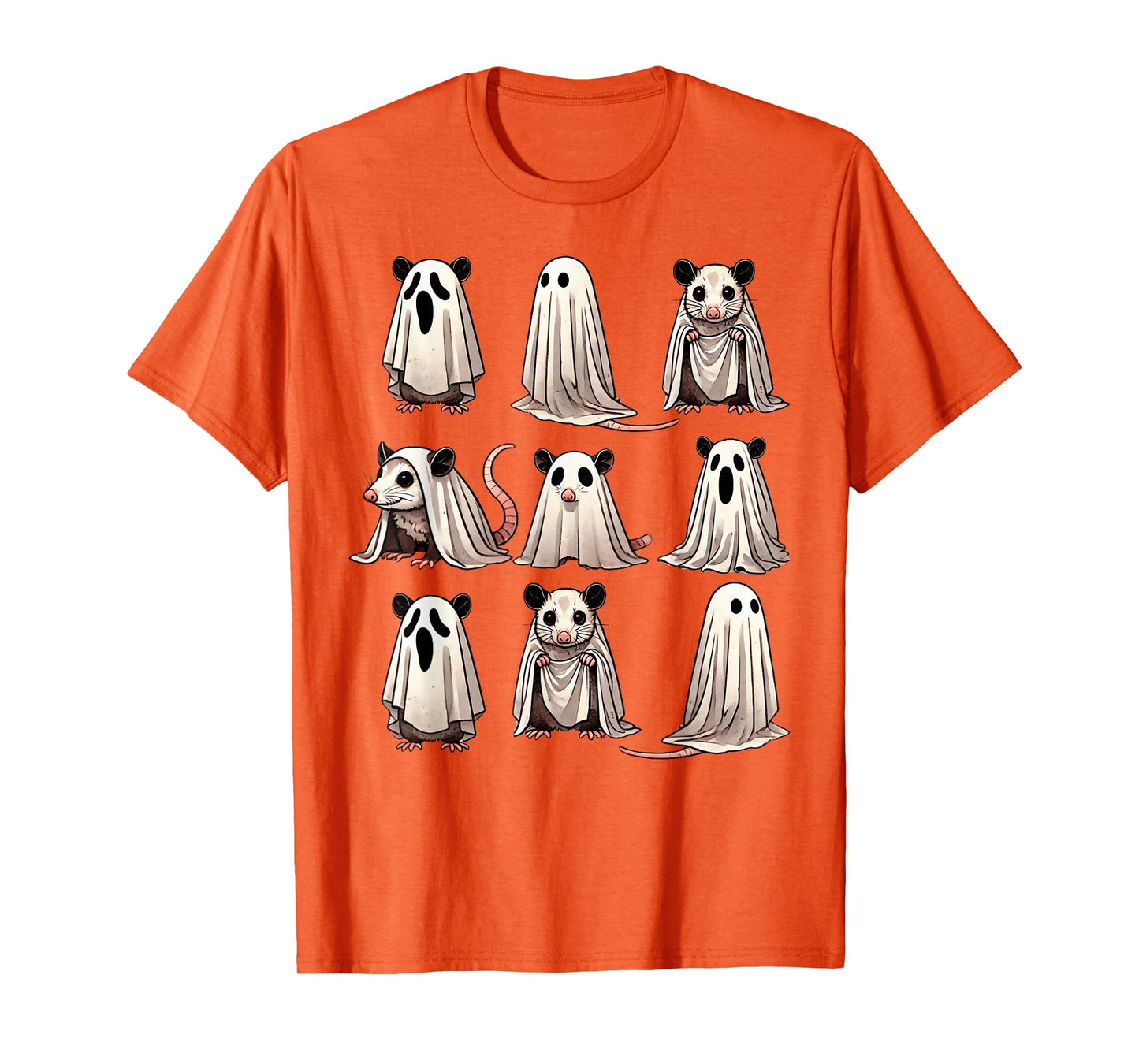 Cute Ghost Opossum Funny Halloween Outfit Costumes Opossum T-Shirt