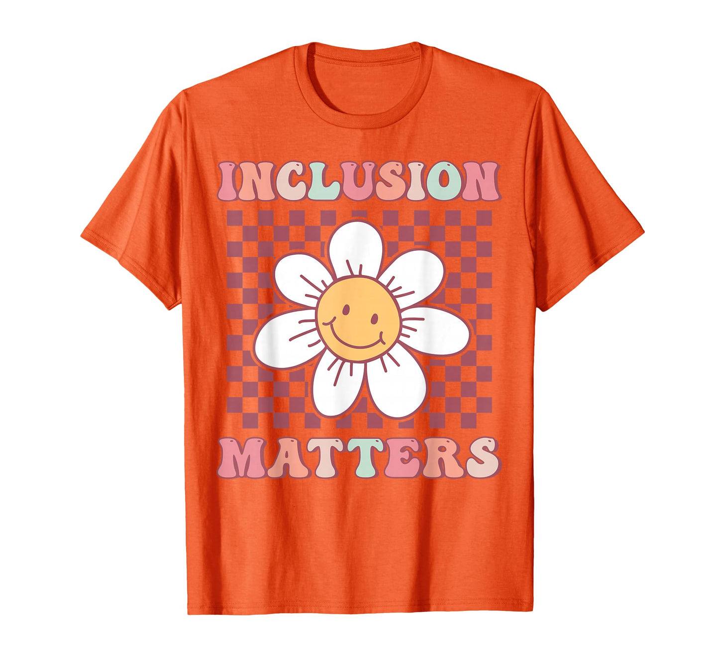 Groovy Inclusion Matters Cute Daisy Flower Special Education T-Shirt