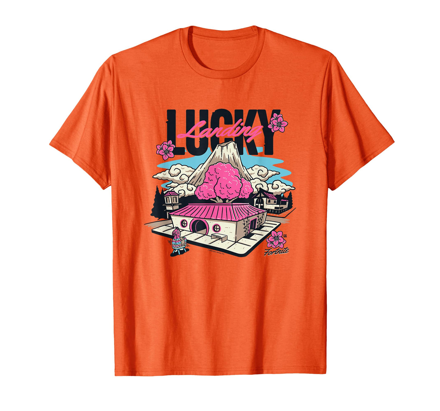 Fortnite Lucky Landing Pink Island Big Chest Poster T-Shirt