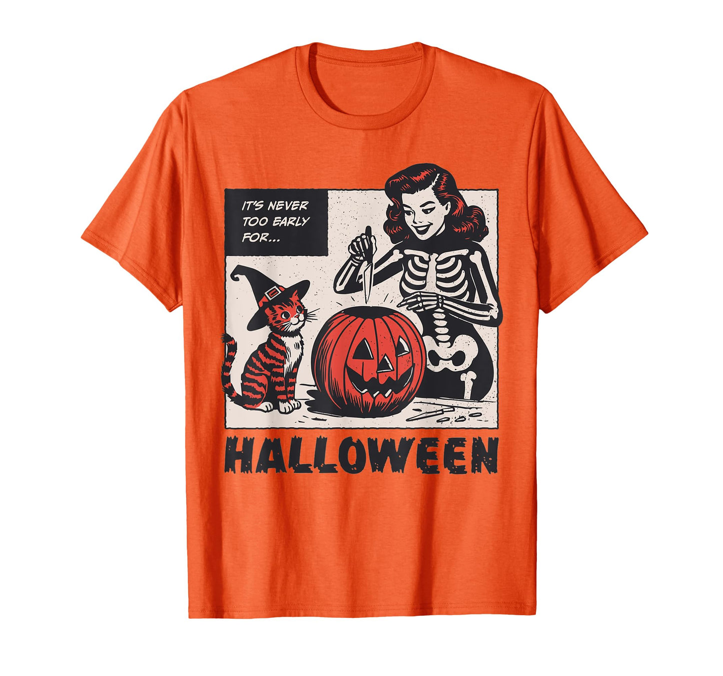 Funny Cat Lover Cat Mom It's never too early for Halloween T-Shirt