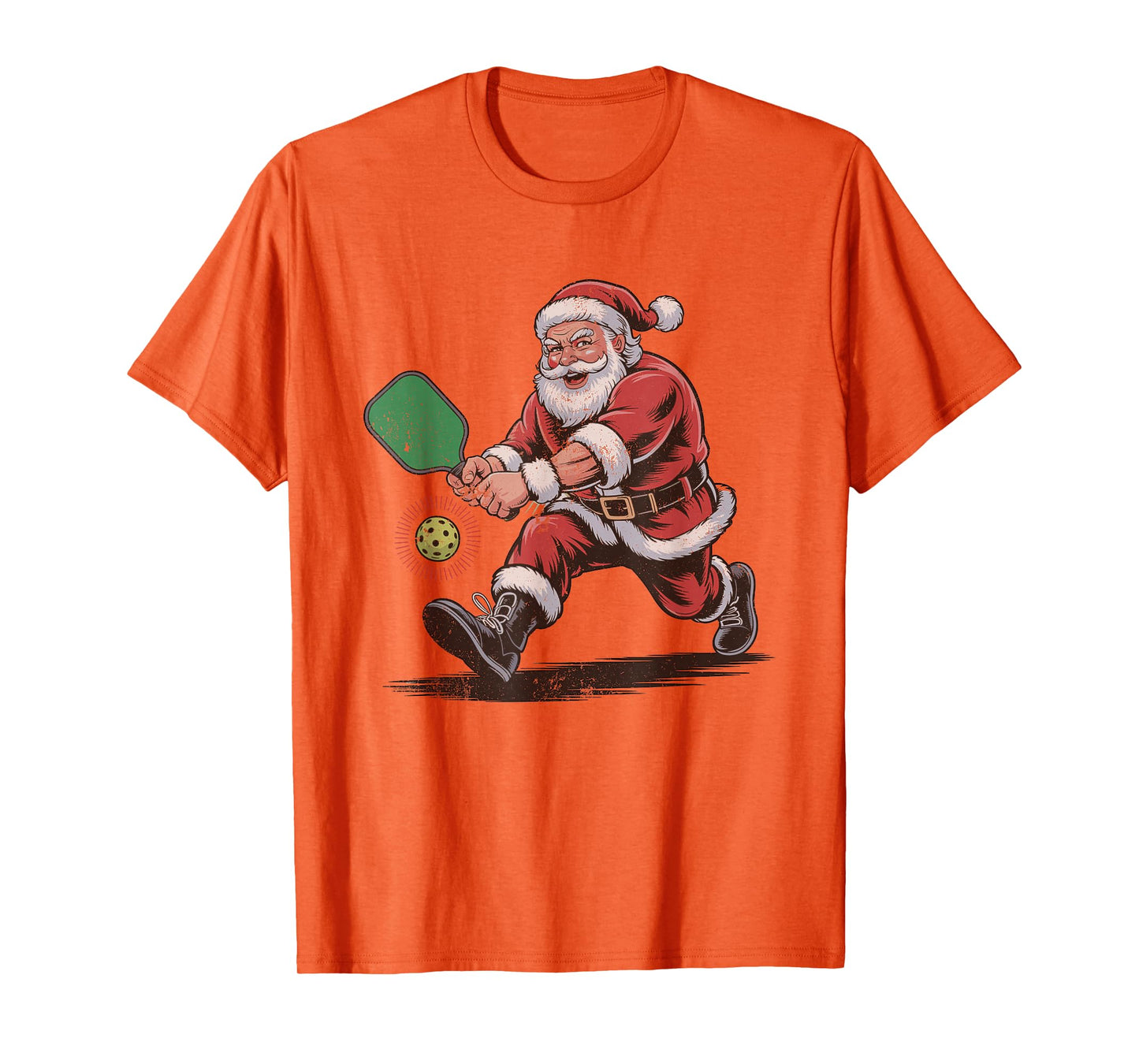 Santa Playing Pickleball Retro Vintage 90s Christmas Holiday T-Shirt