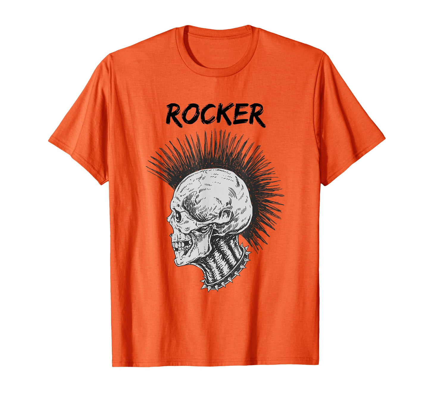 Rocker Skeleton Guitar Skater Cool Halloween Punk Rock T-Shirt