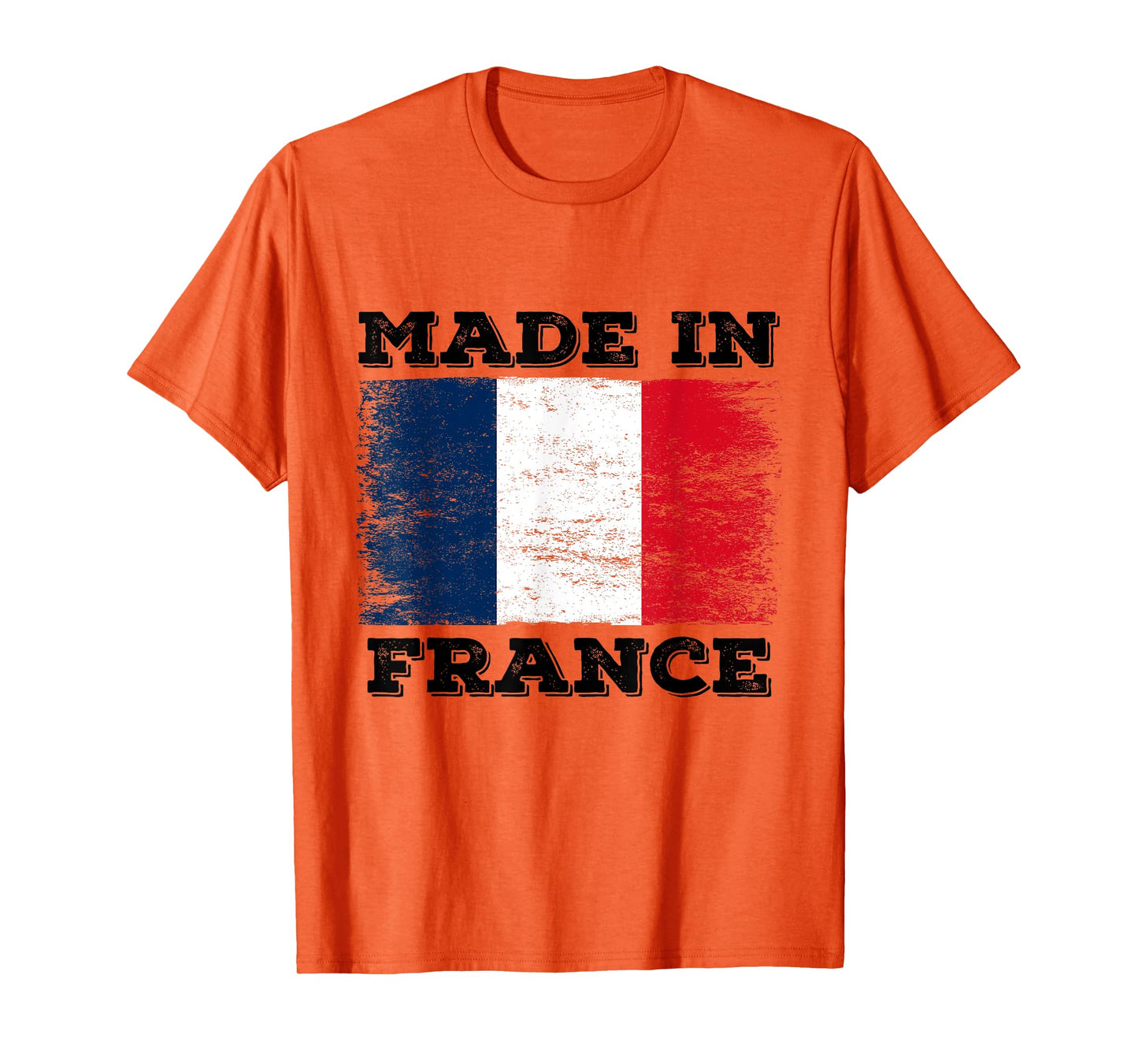 Made In France With French Flag Novelty Graphic Cool Designs T-Shirt