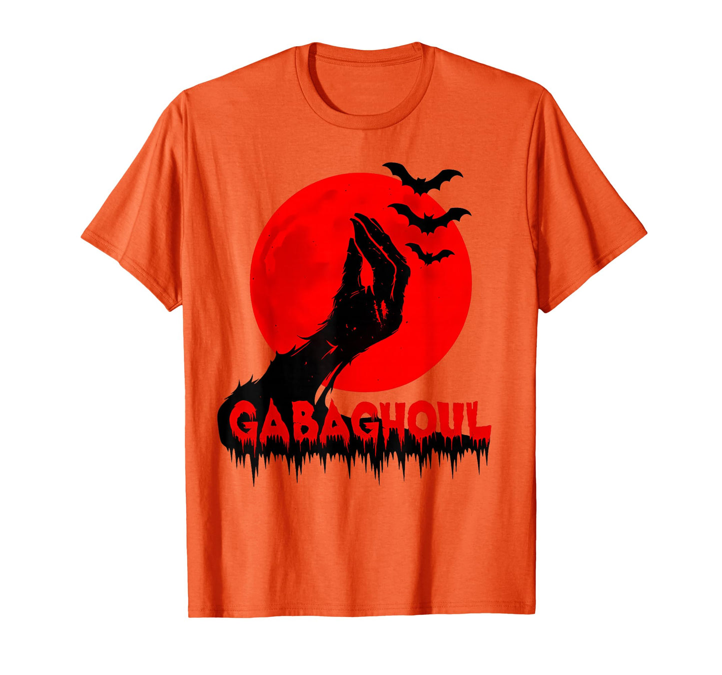 Gabaghoul Funny Hand Moon Italian Joke Halloween Men Women T-Shirt
