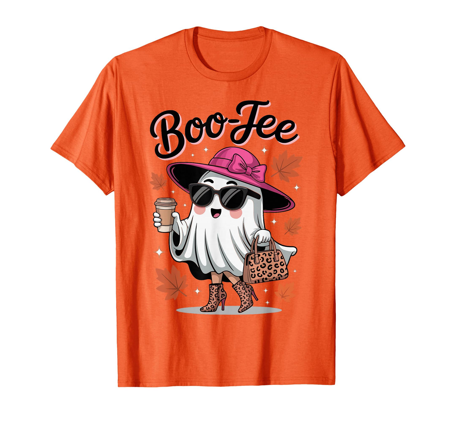 Funny Boo JEE Ghost Halloween October Vibes Women Girl T-Shirt