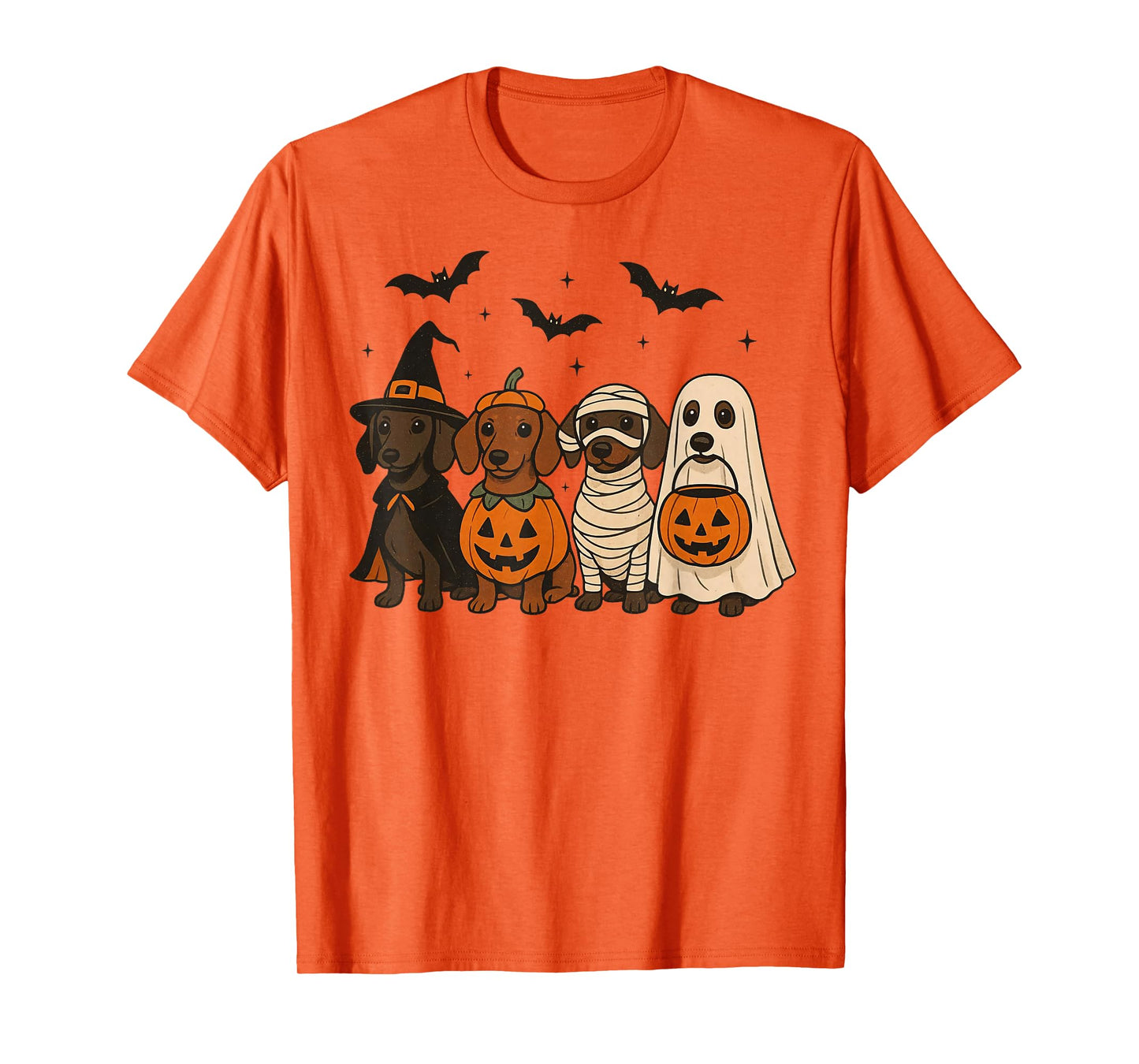 Weiner Dog Witch Halloween Cute Halloween Dachshund T-Shirt