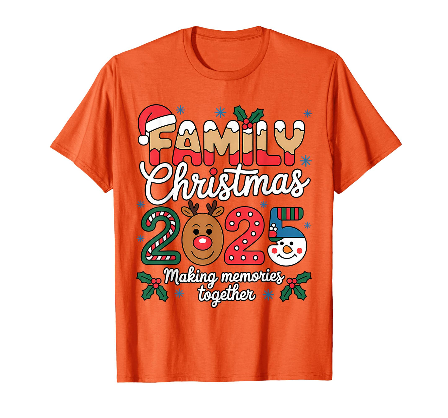 Family Christmas 2025 Matching Family Xmas Squad Santa T-Shirt