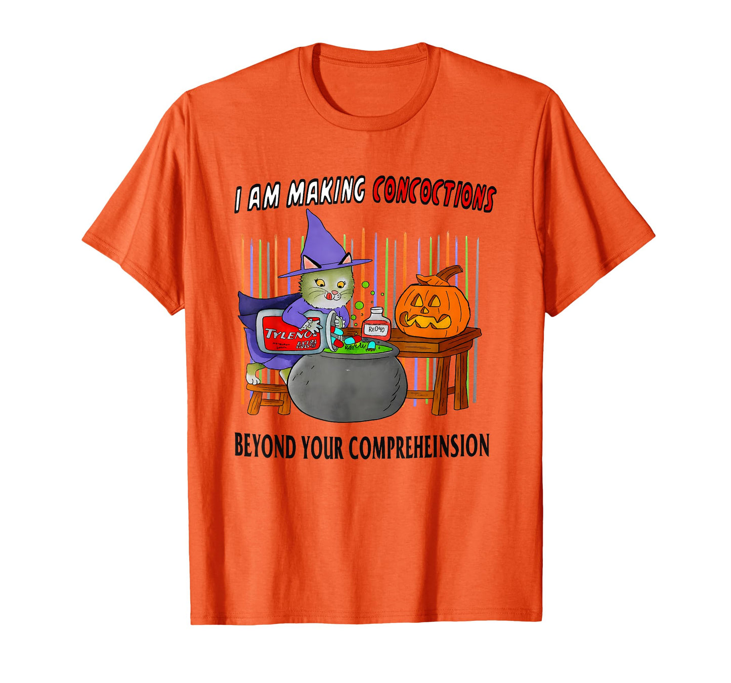 Cat Witch I Am Making Concoctions Beyond Your Comprehension T-Shirt