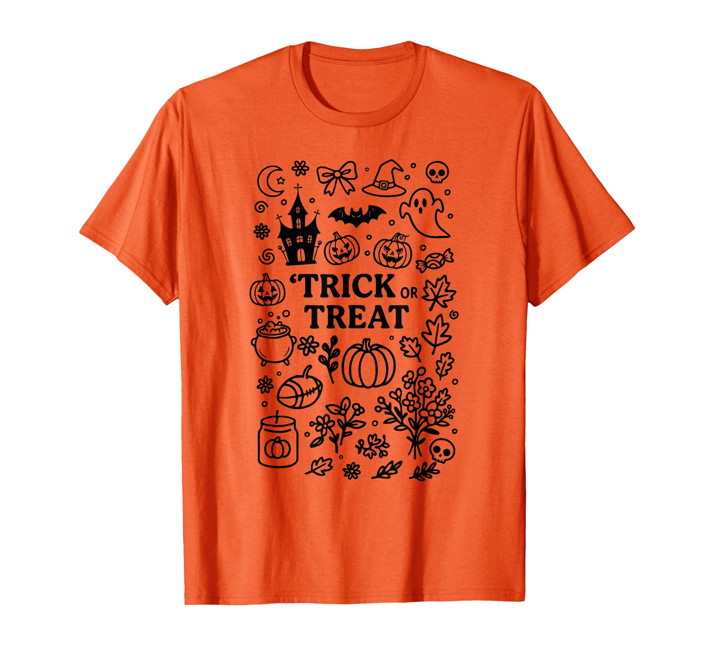 Pumpkin Halloween Doodle Costume Halloween Costume T-Shirt