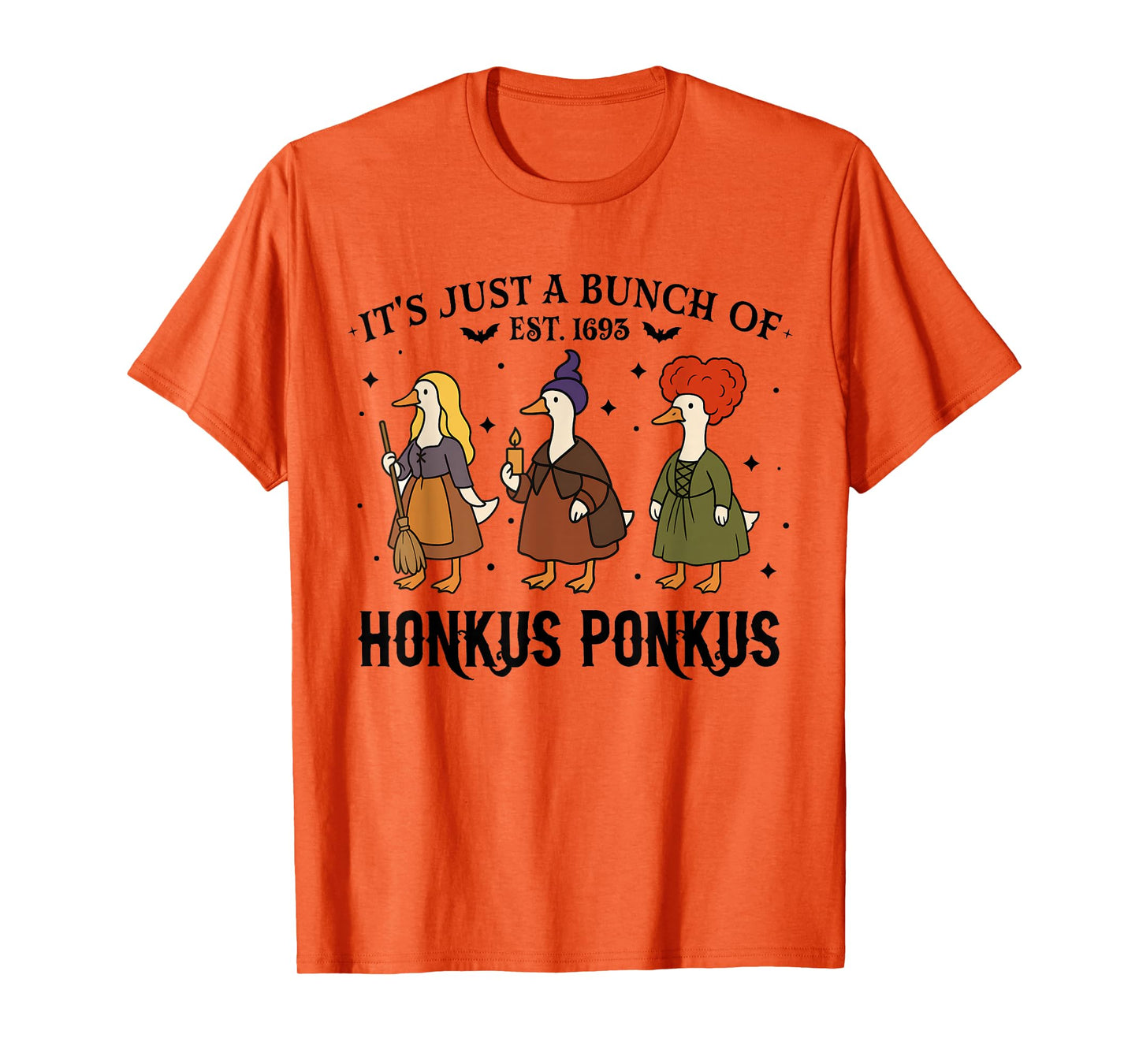 Silly Goose Honkus Ponkus Retro Halloween Goose Spooky T-Shirt