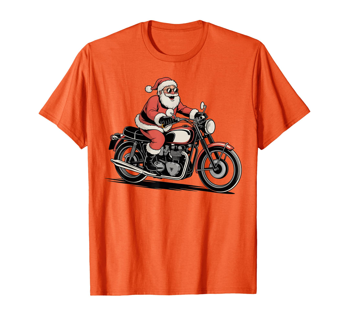 Christmas Motorcycle Bike Racing Biker Santa Xmas Boys Men T-Shirt