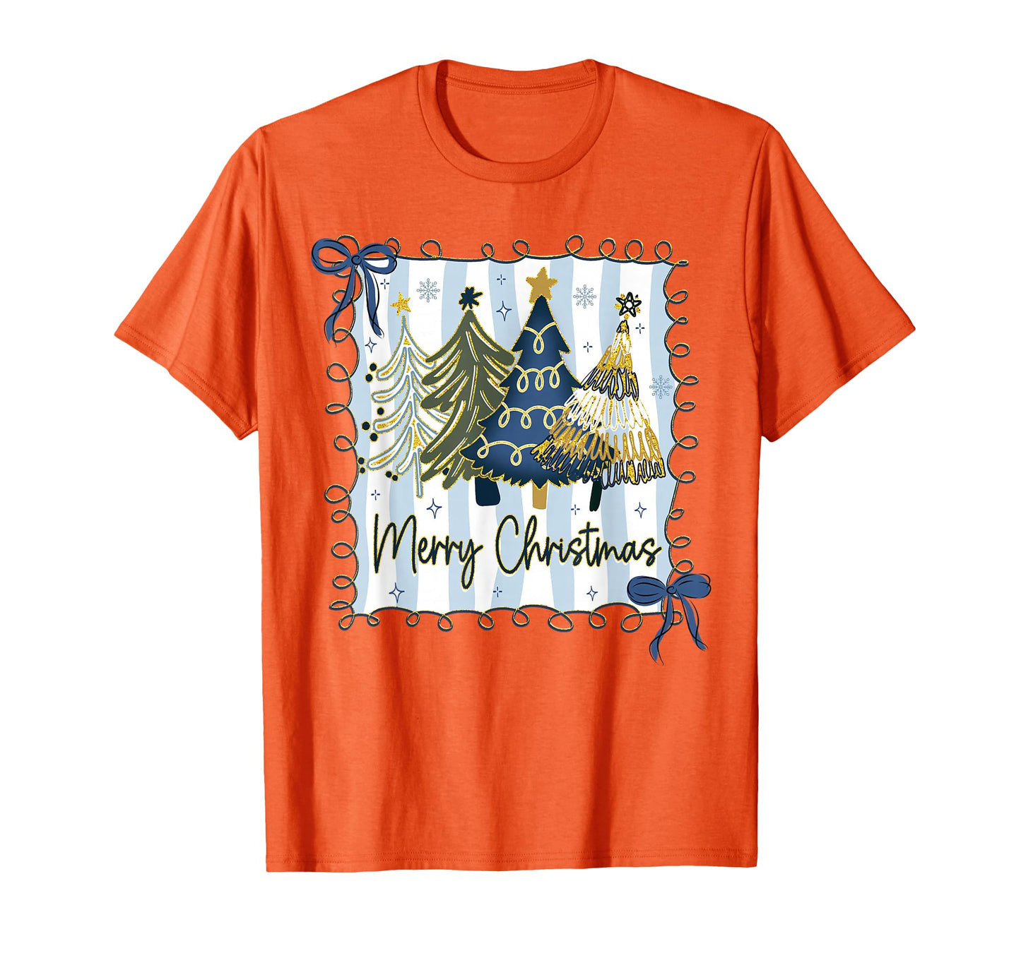 Coquette Preppy Christmas Tree Xmas Holiday Girly Women Kids T-Shirt