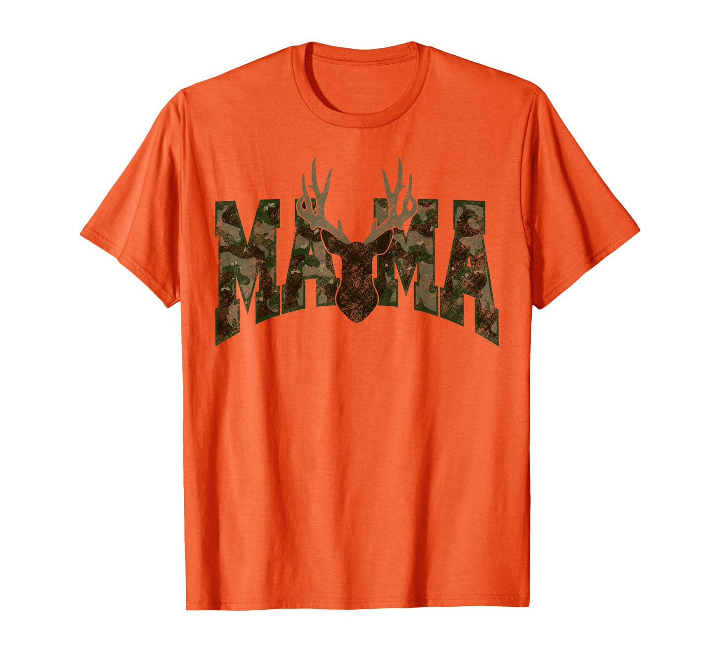 Camo Mama Mom Deer Antler Hunting Season Hunter Wife Women T-Shirt