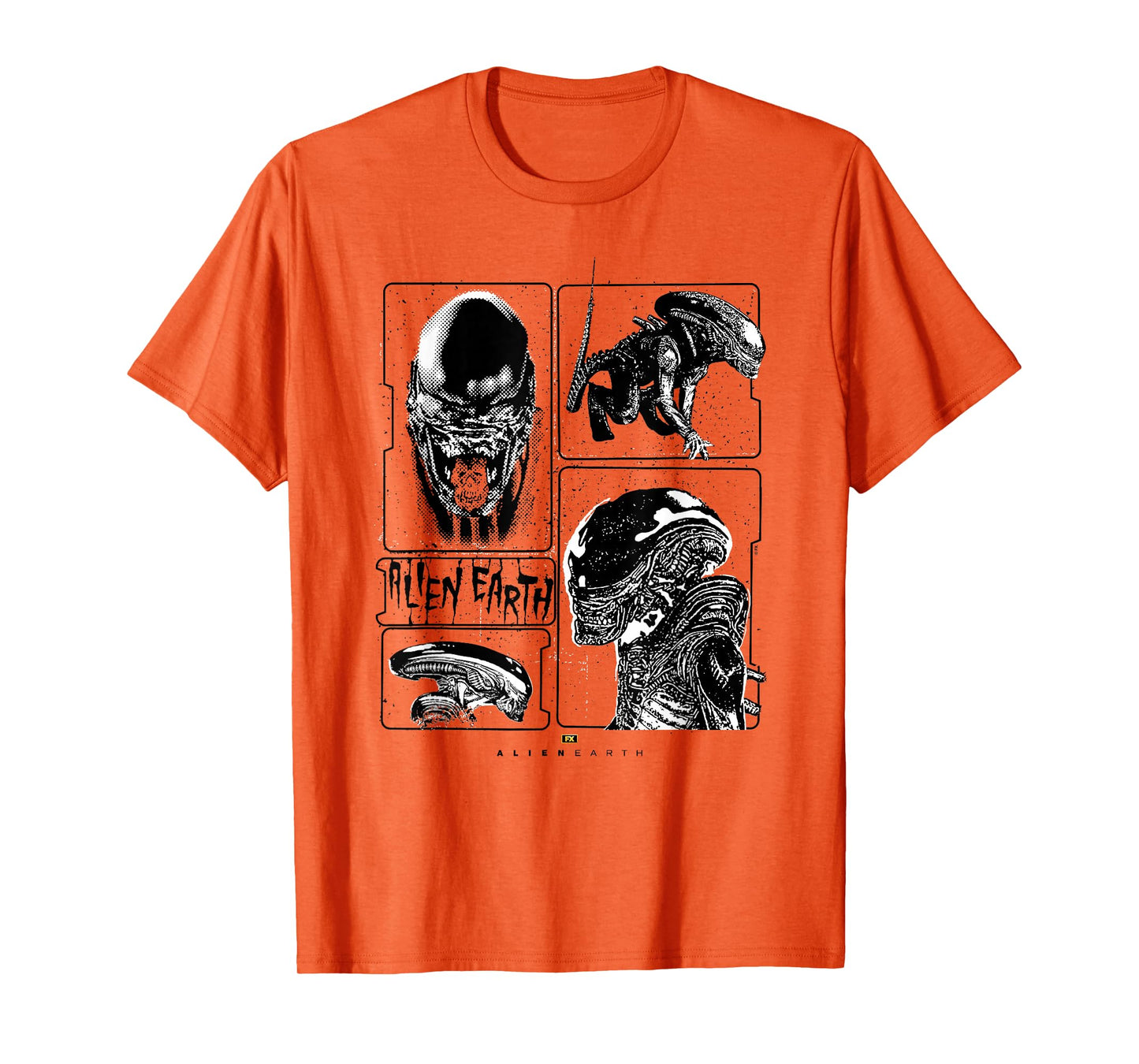 Alien: Earth Xenomorph XX121 Multi Pose Distressed Style T-Shirt