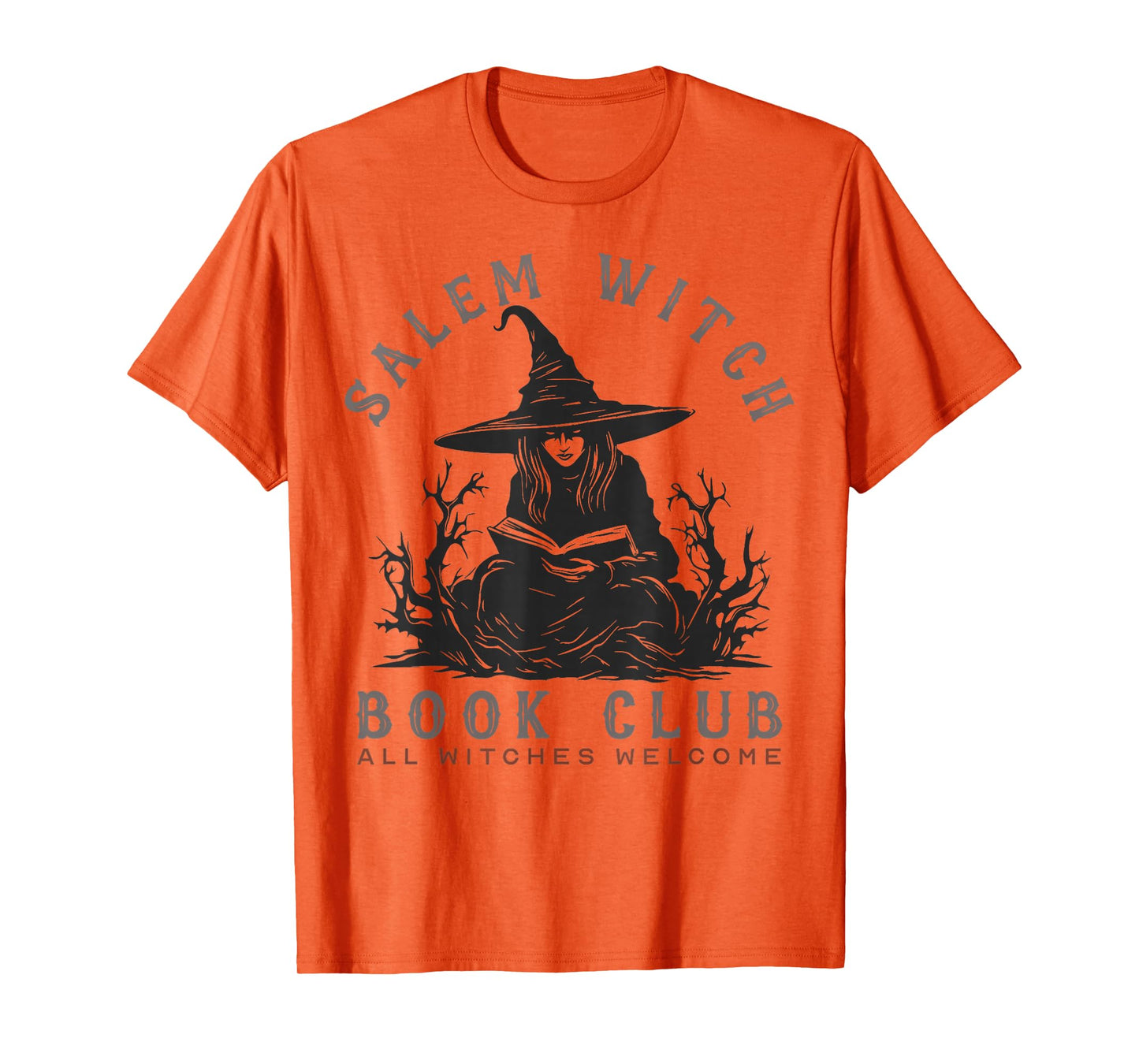 Salem Witch Book Club All Witches Welcome Spooky Halloween T-Shirt