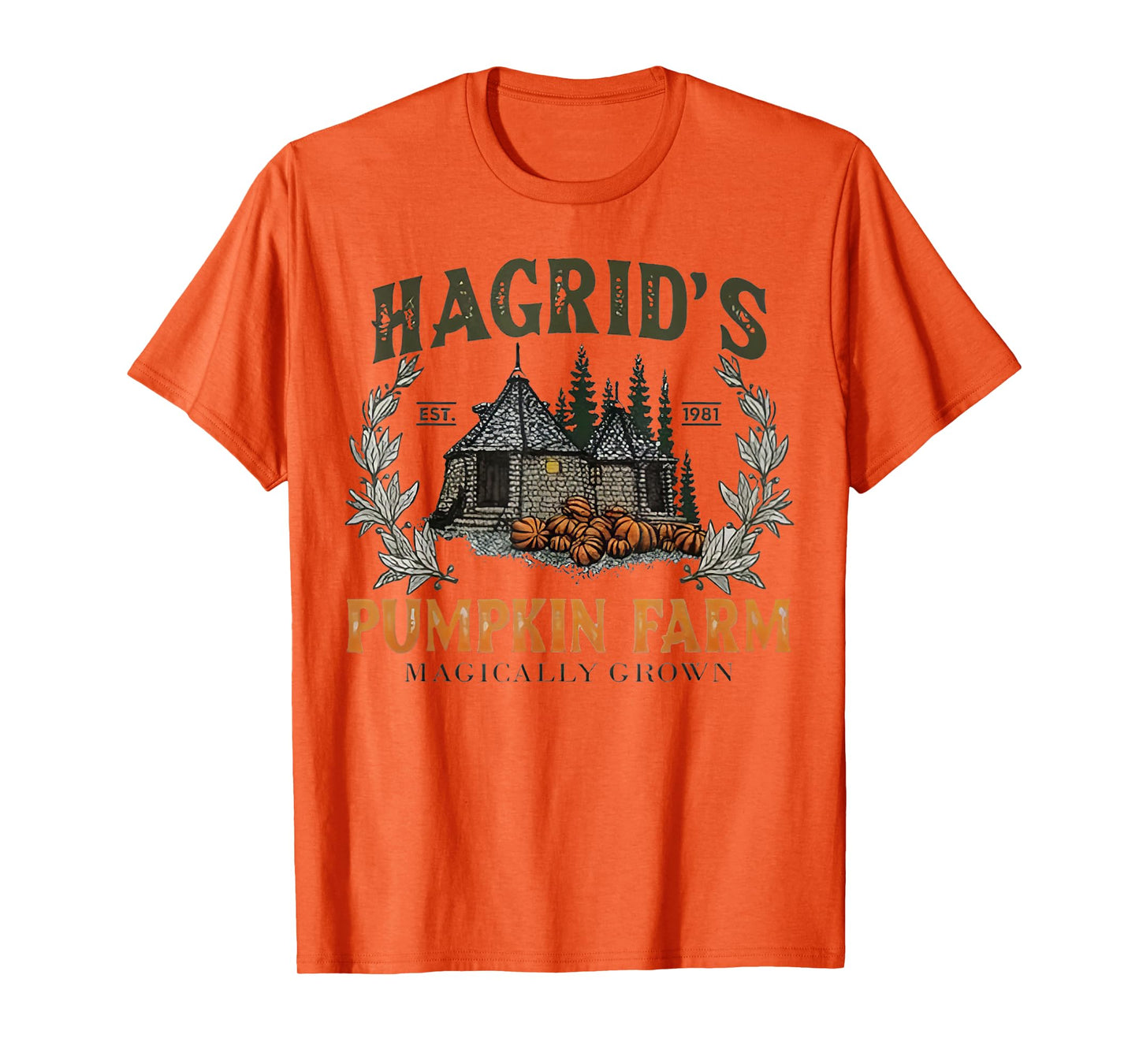 Retro Fall Hagrid's Pumpkin Farm Patch Autumn Pumpkin Garden T-Shirt