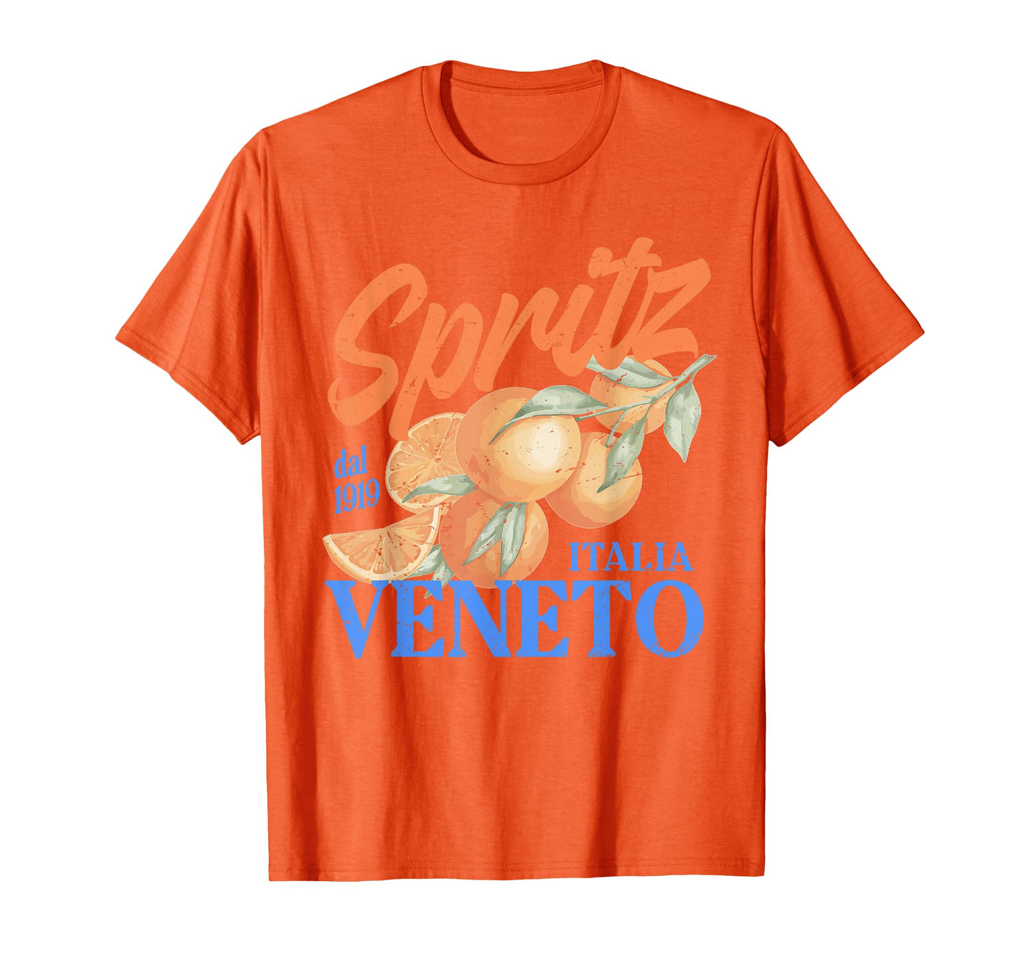 Spritz Veneto dal 1919 Italia Vintage Orange Wine Cocktail T-Shirt