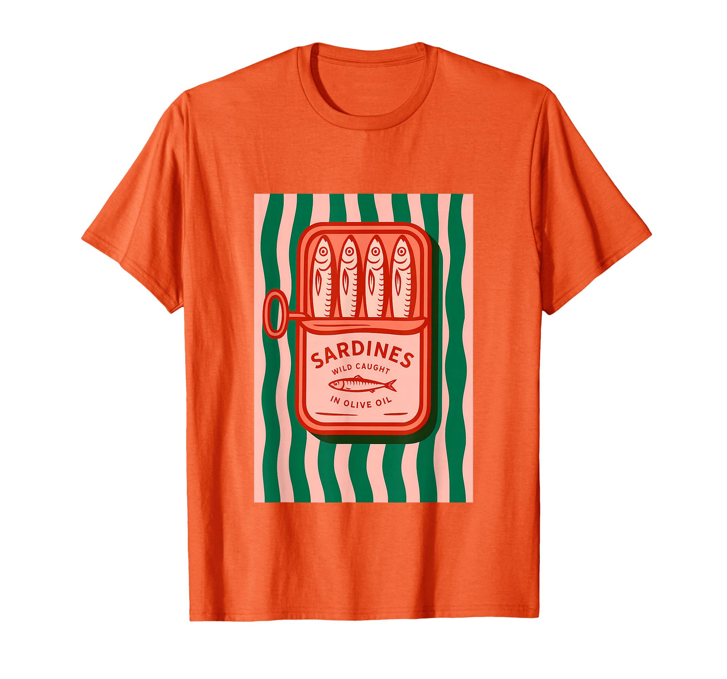 Sardines Tinned Fish Retro Graphic Summer for Men Women T-Shirt