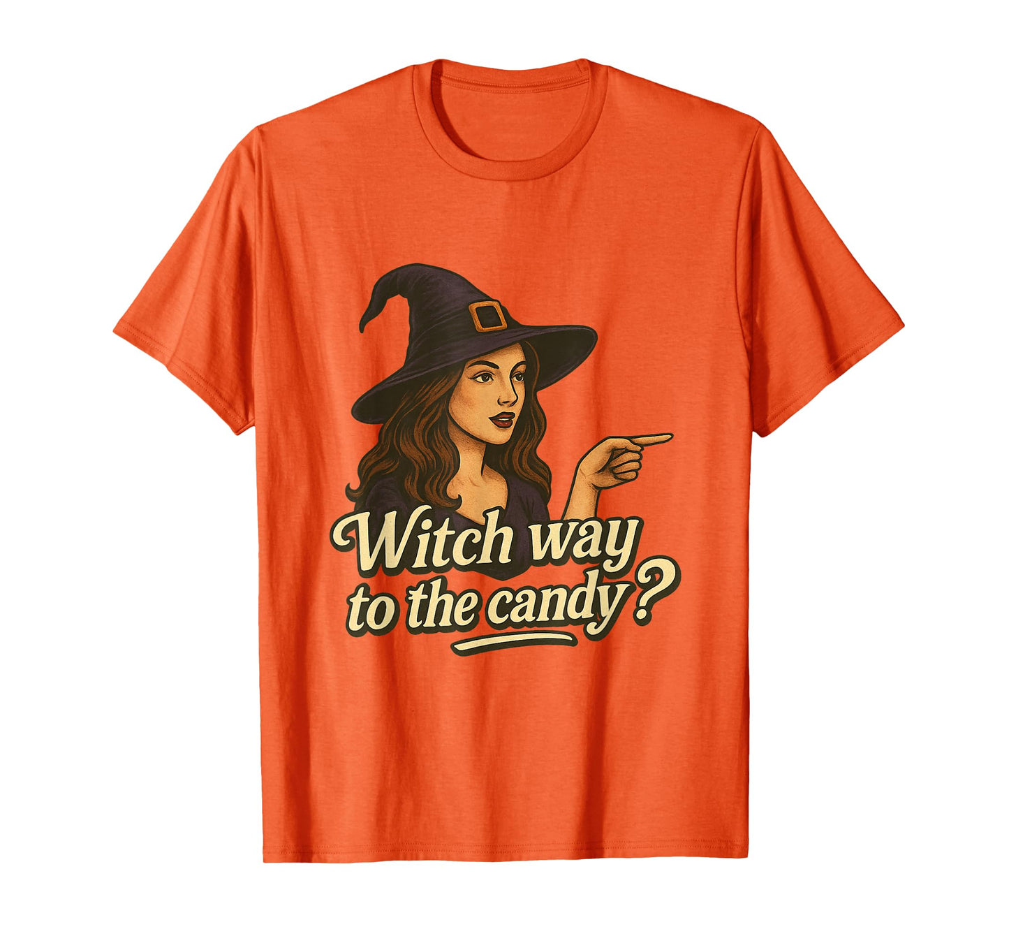 Halloween Witch Way to The Candy, Funny Halloween Witch T-Shirt