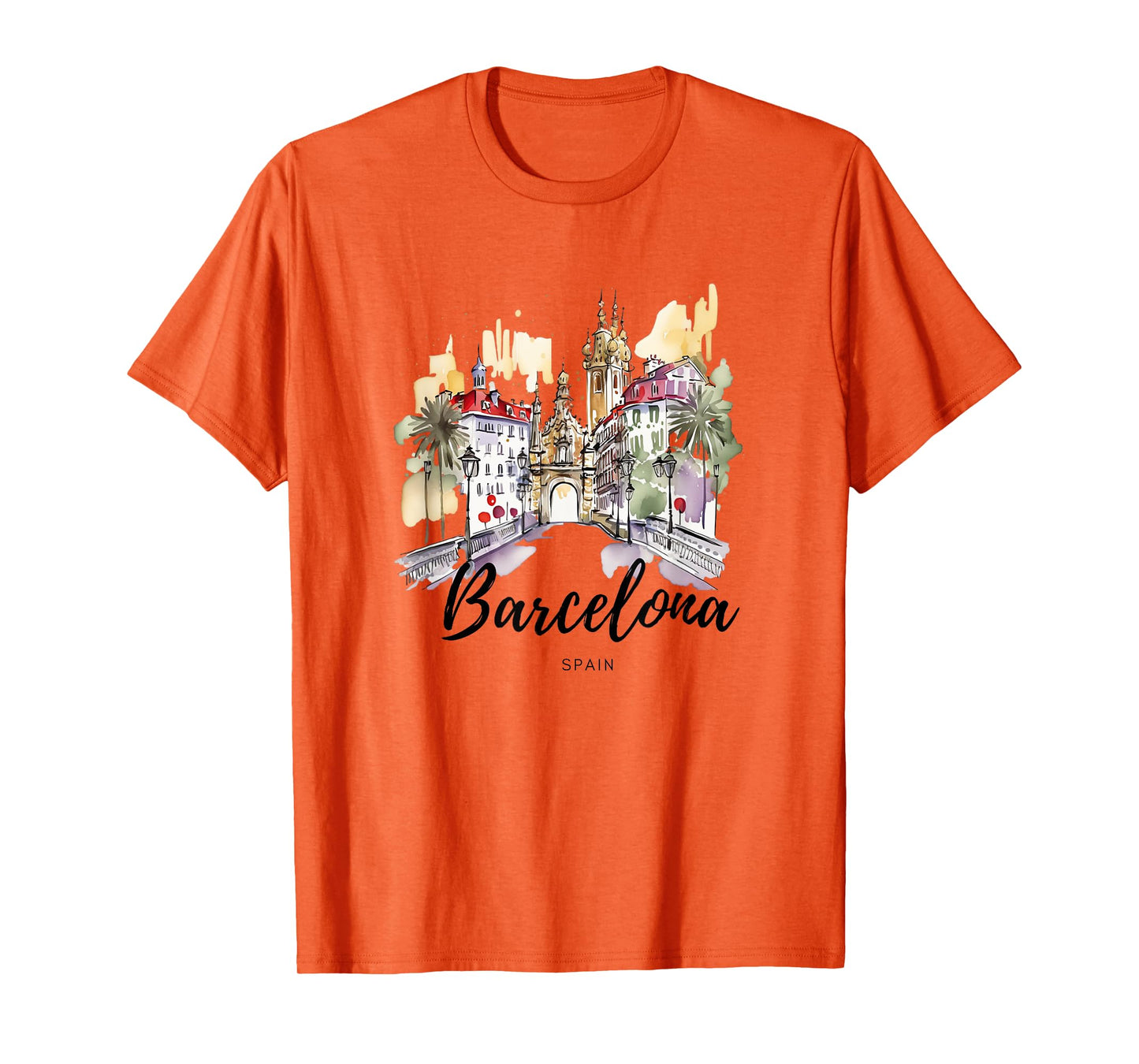 Vintage Spain Barcelona City Espana Souvenir Spain T-Shirt