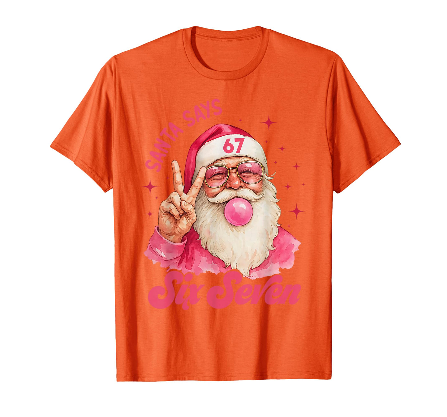 67 Funny Meme Merry Xmas Santa Says Six Seven Christmas T-Shirt