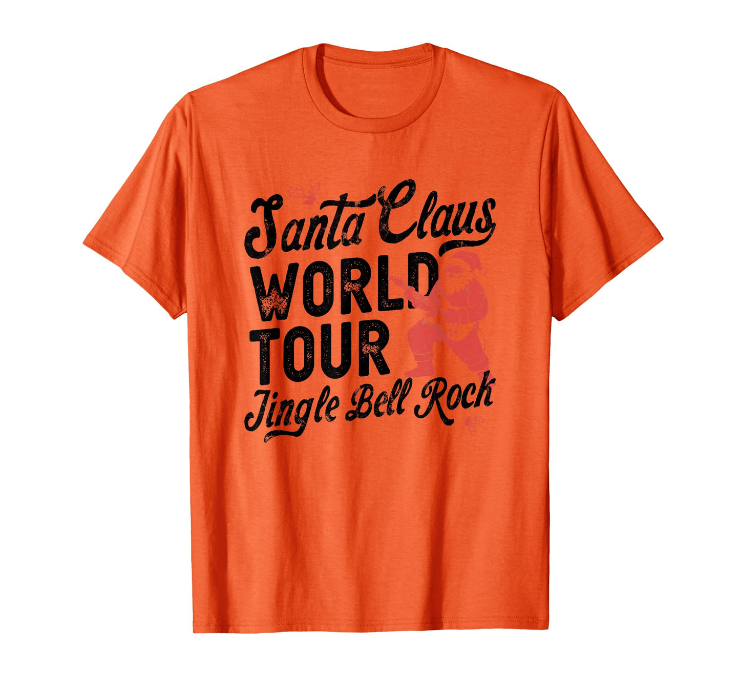 Santa Claus Jingle Rock Retro Christmas Outfit T-Shirt
