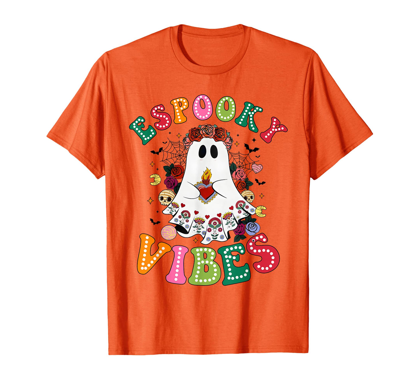 Espooky Vibes Spanish Mexican Teacher Boo Halloween T-Shirt
