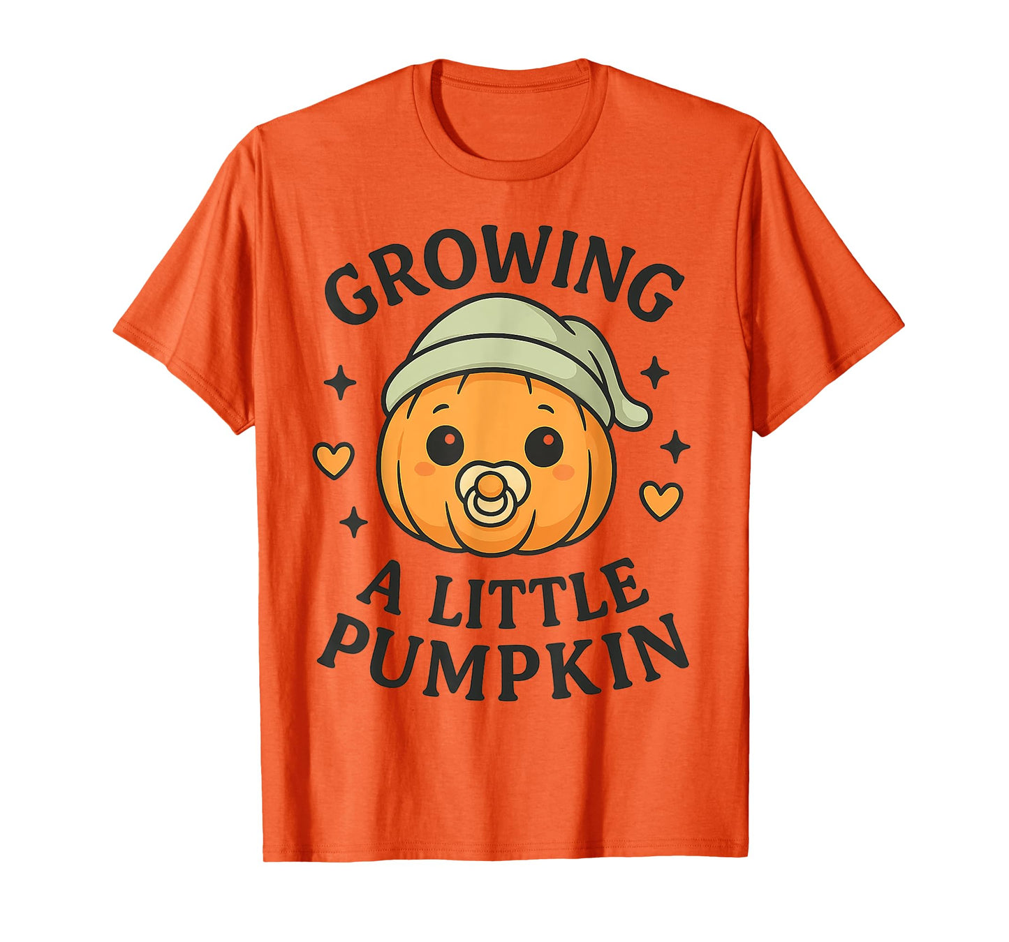Growing A Little Pumpkin Fall Pregnancy Announcement Reveal T-Shirt
