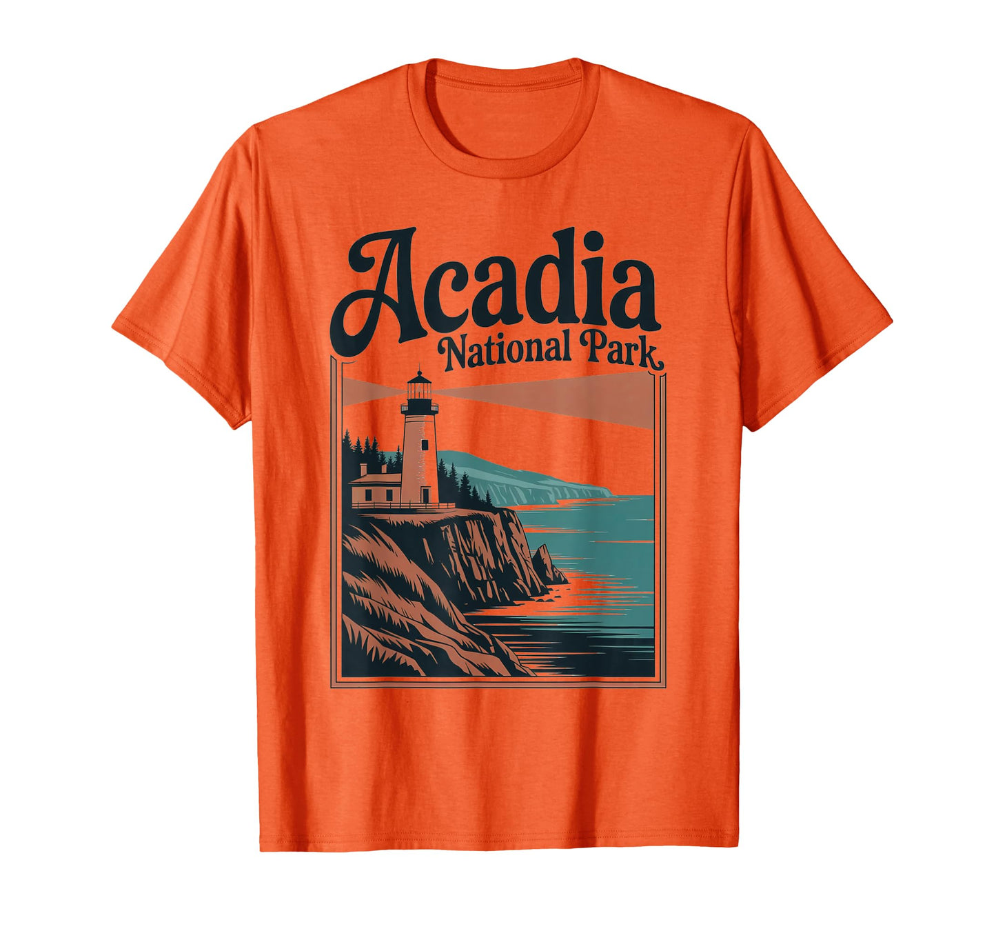 Acadia National Park Retro Outdoor Hiking US National Park T-Shirt