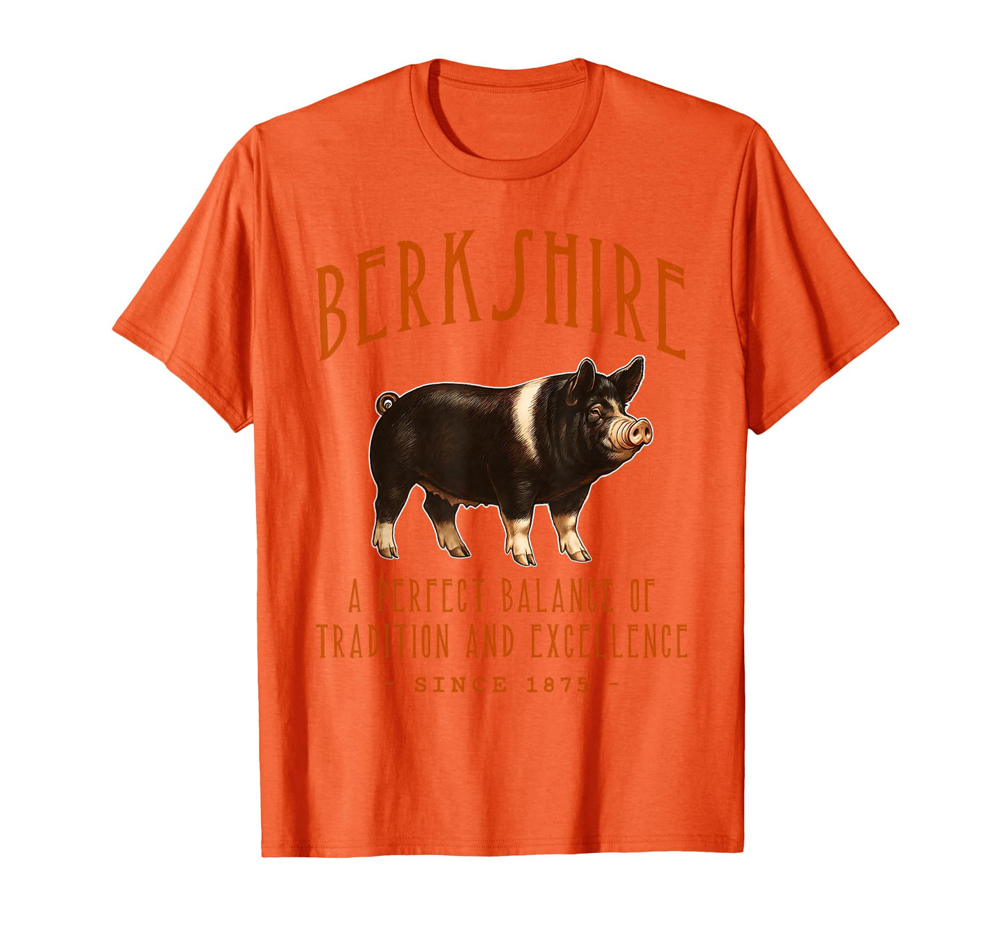 Berkshire Swine Breed Vintage Pig Design T-Shirt