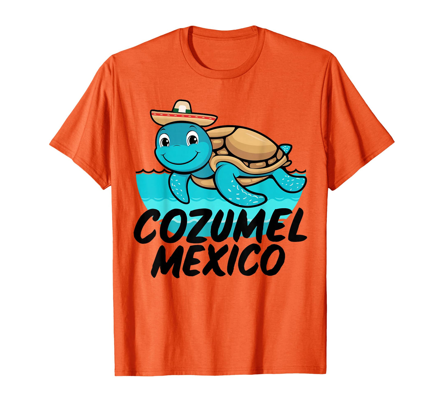 Cozumel Mexico Sea Turtle Colorful Boys Girls Toddler T-Shirt