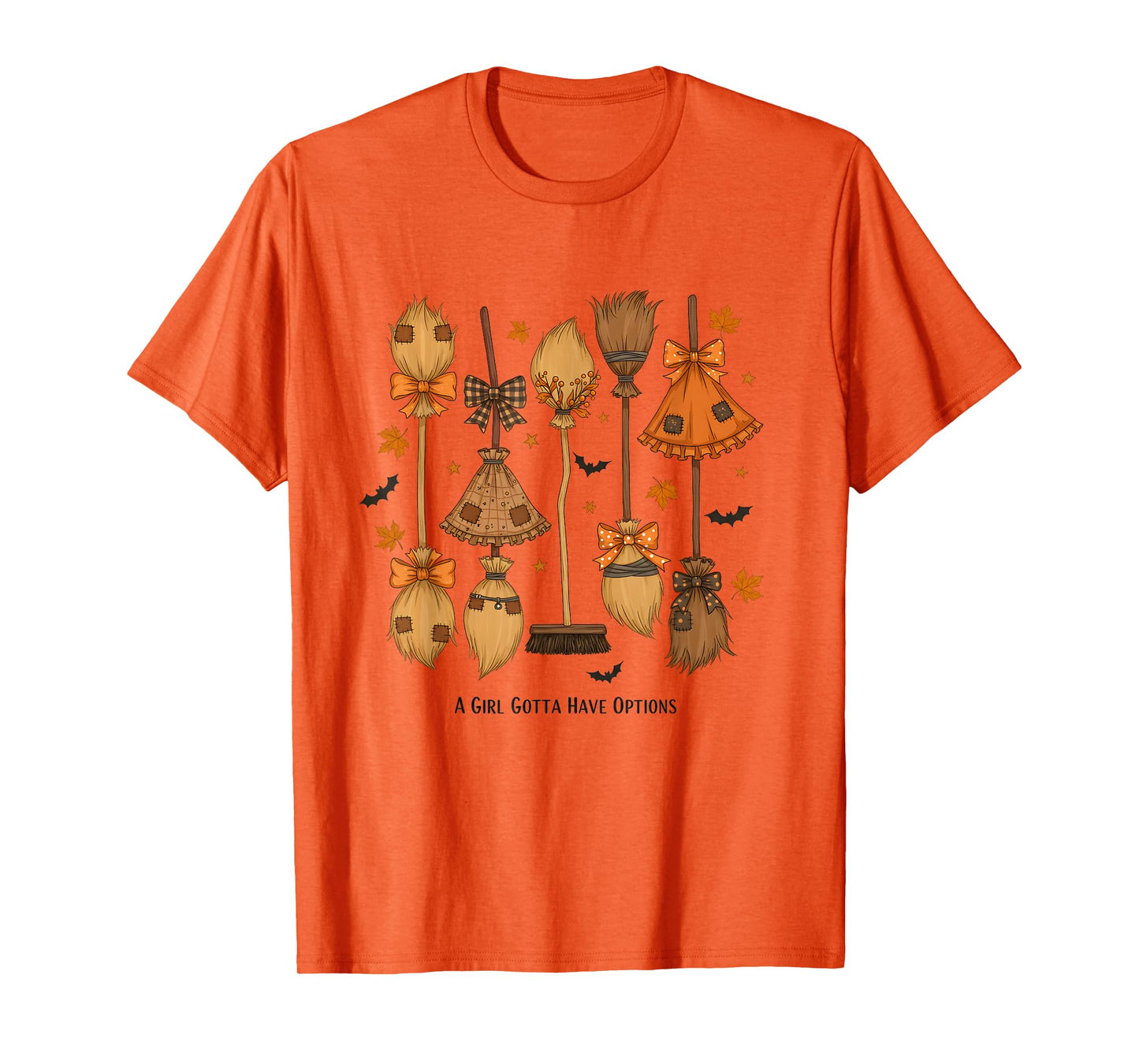 A Girl Gotta Have Options Patchwork Witch Halloween T-Shirt