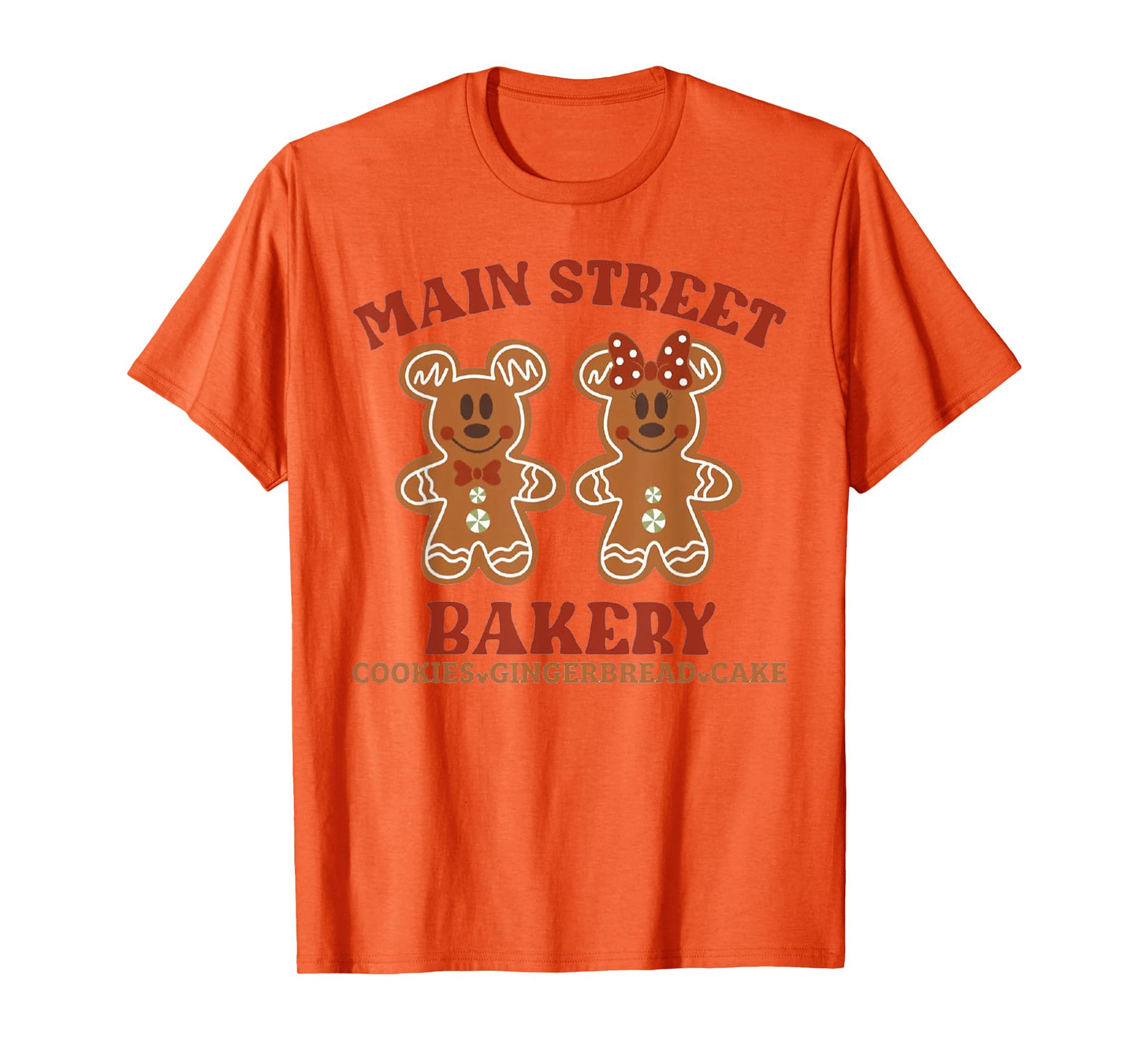 Main Street Bakery Cookies Gingerbread Cake Christmas T-Shirt