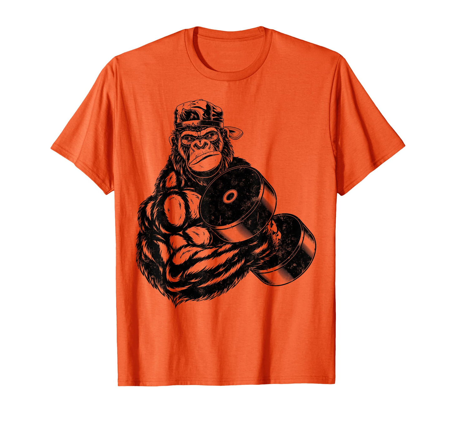 Gorilla Bodybuilder Gym Weightlifting Tee Workout Motivation T-Shirt