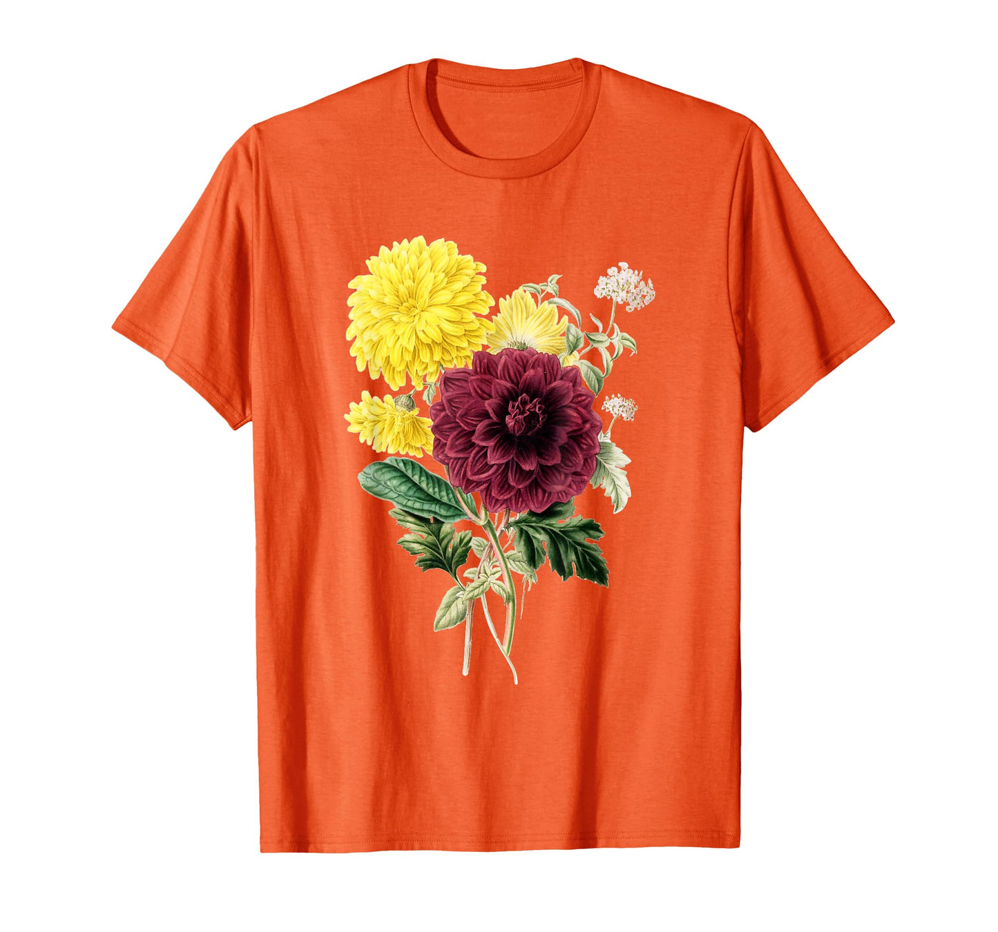 Chrysanthemum botanical flower chrysanths Lucky optimism T-Shirt