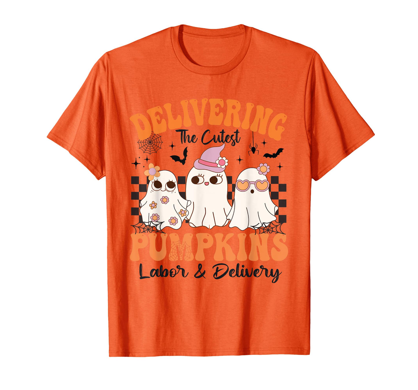 halloween Delivering The Cutest Pumpkins Labor & Delivery T-Shirt